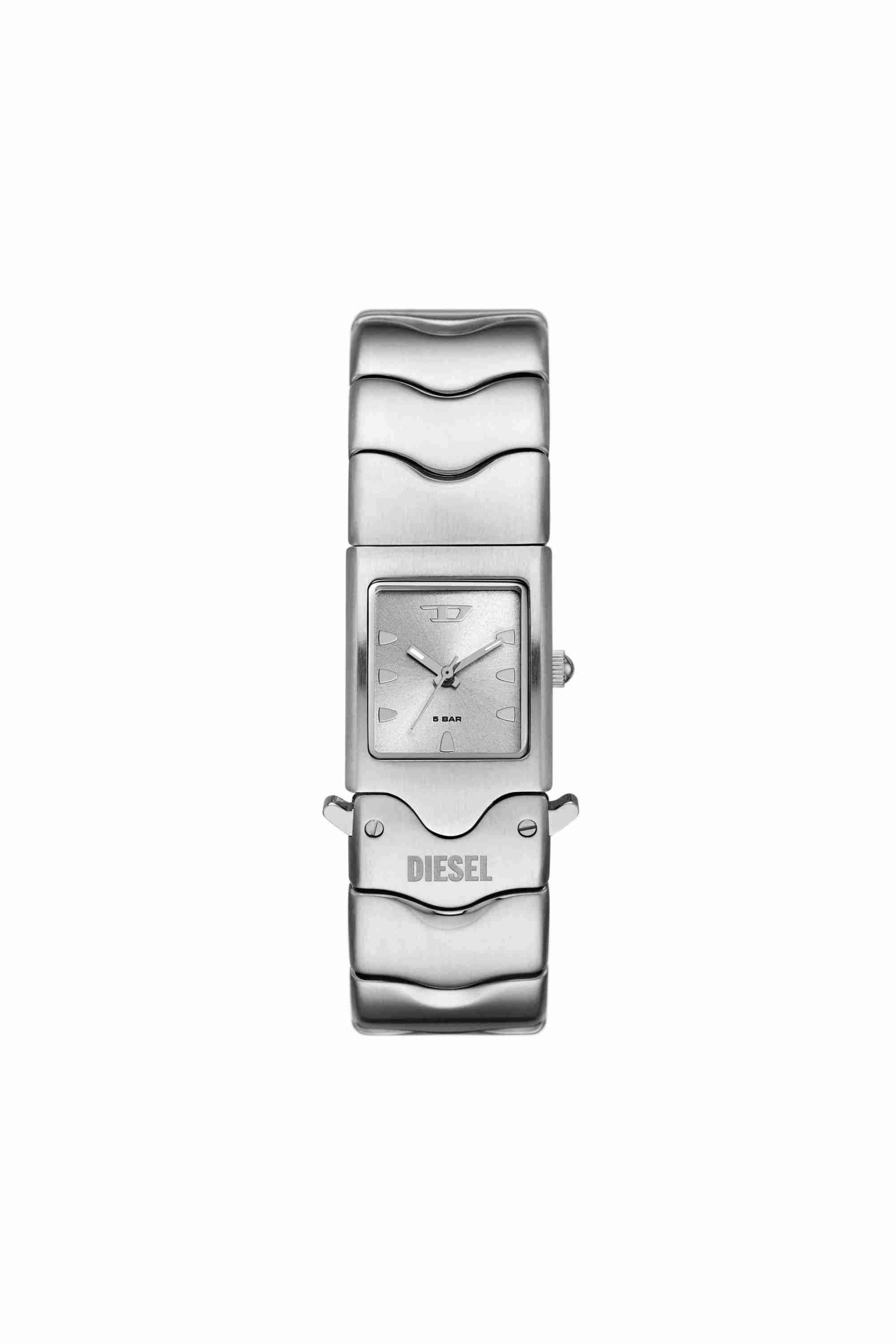 Silver DZ2222- Diesel Closer Three-Hand Stainless Steel Watch