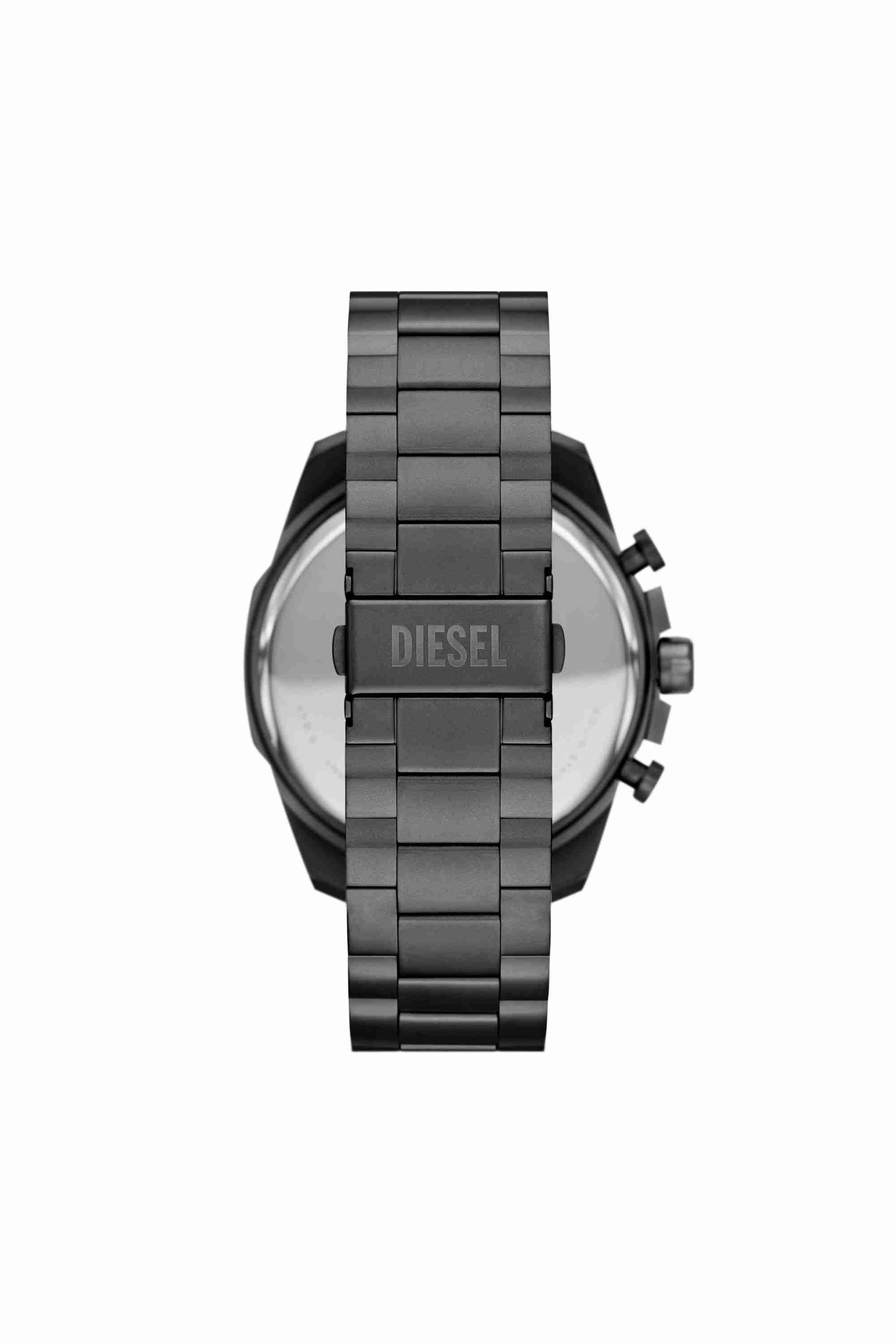 Grey DZ4676- Diesel Mega Chief Slim Chronograph Gray Stainless Steel Watch