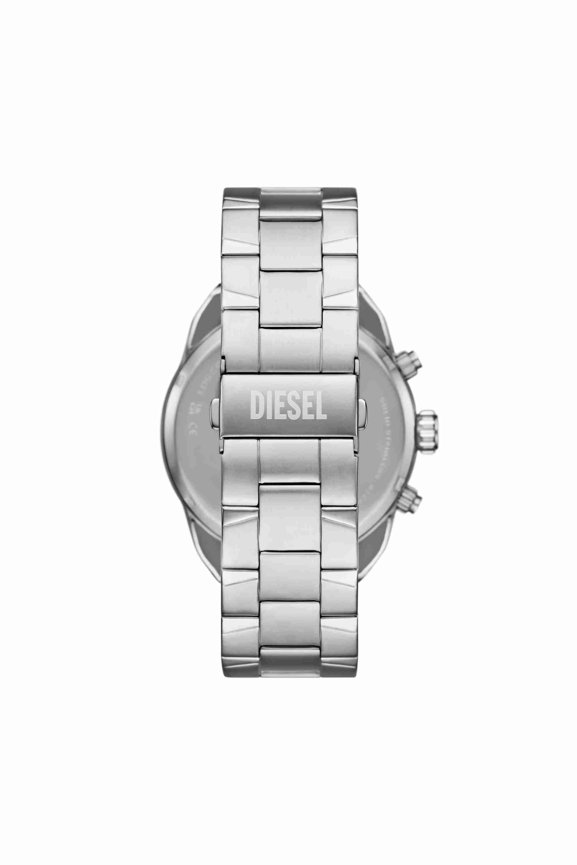 Silver DZ4677- Diesel Spiked Chronograph Stainless Steel Watch