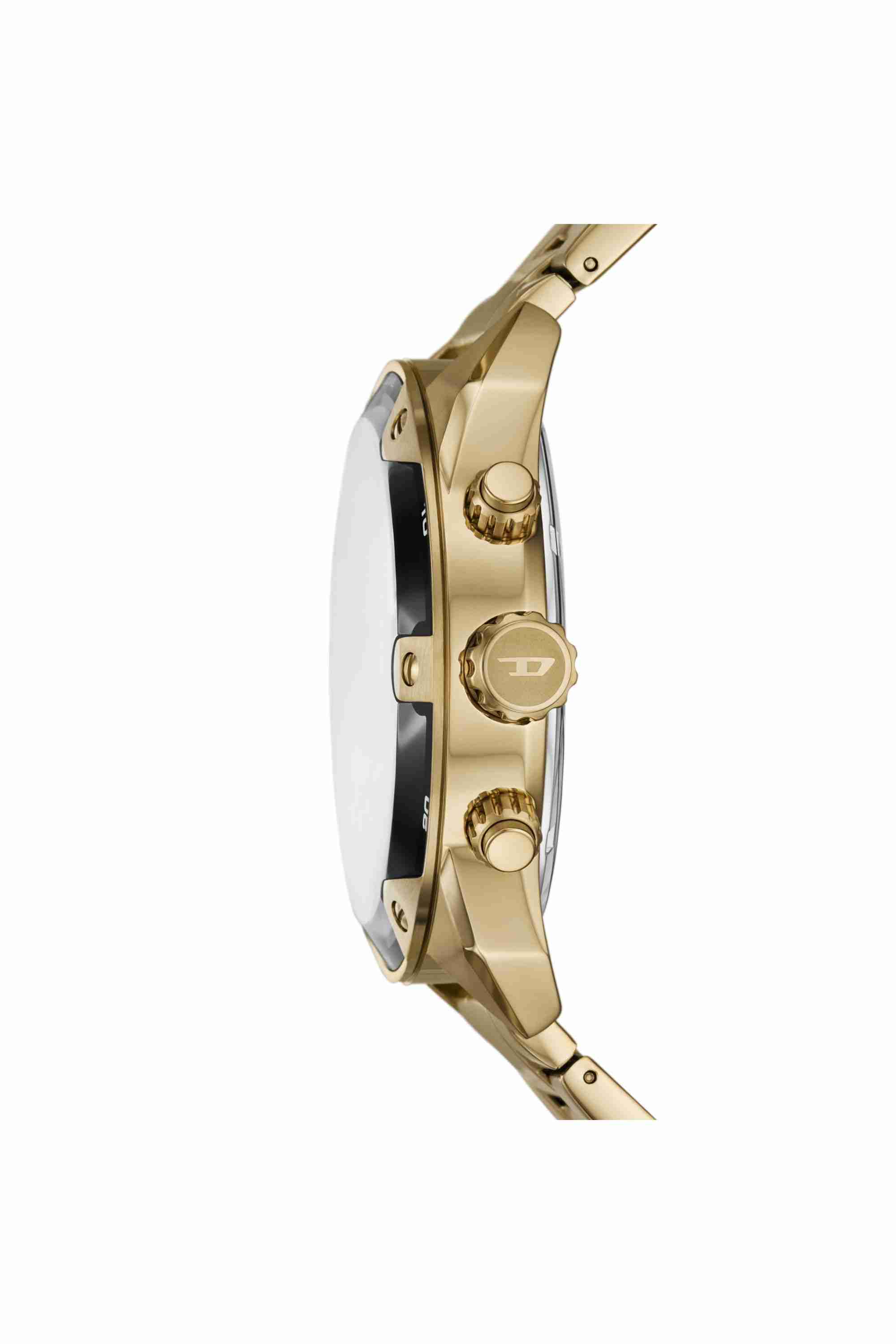 Gold DZ4678- Diesel Spiked Chronograph Gold-Tone Stainless Steel Watch