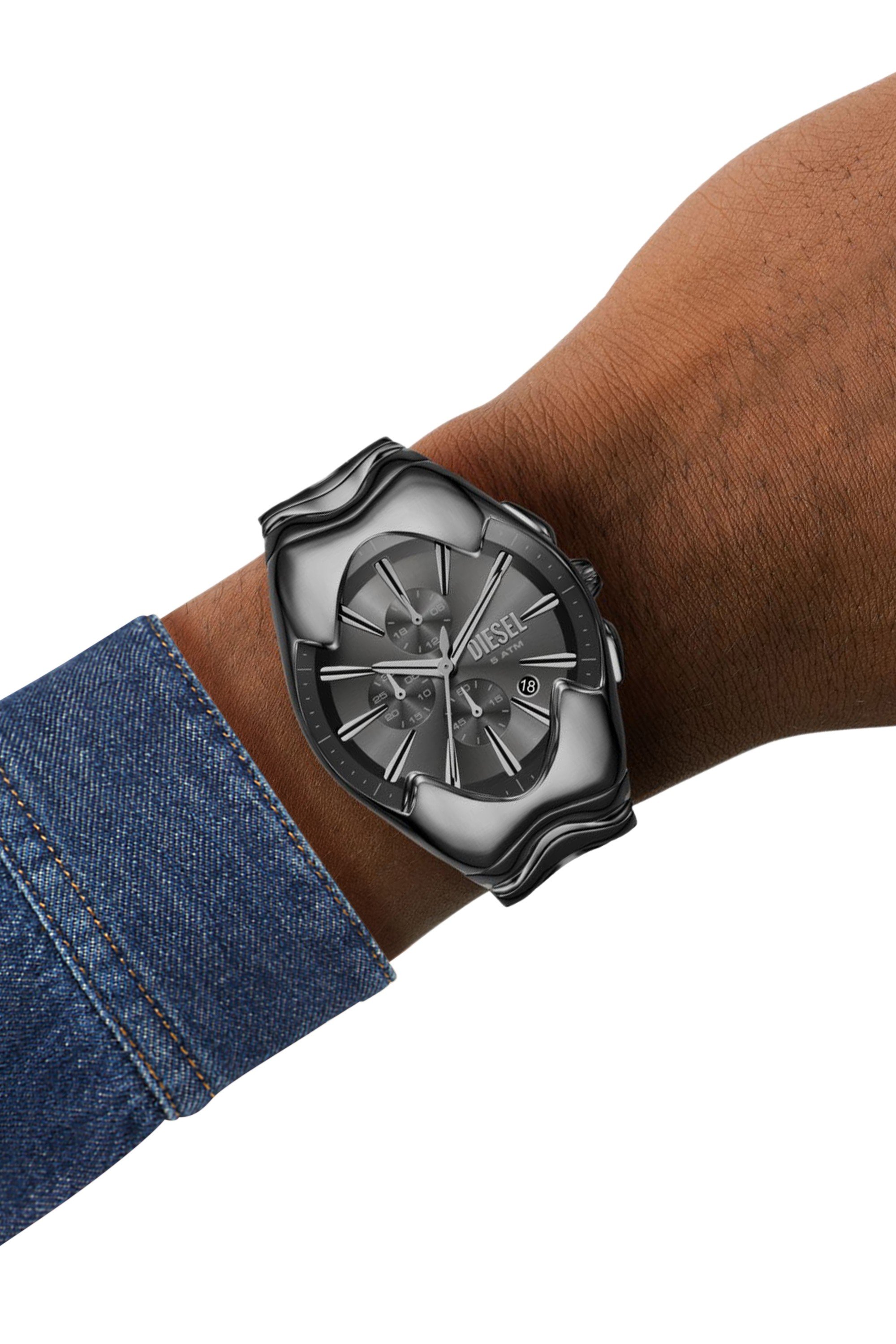 Grey DZ4682- Diesel Mercurial Chronograph Gray Stainless Steel Watch