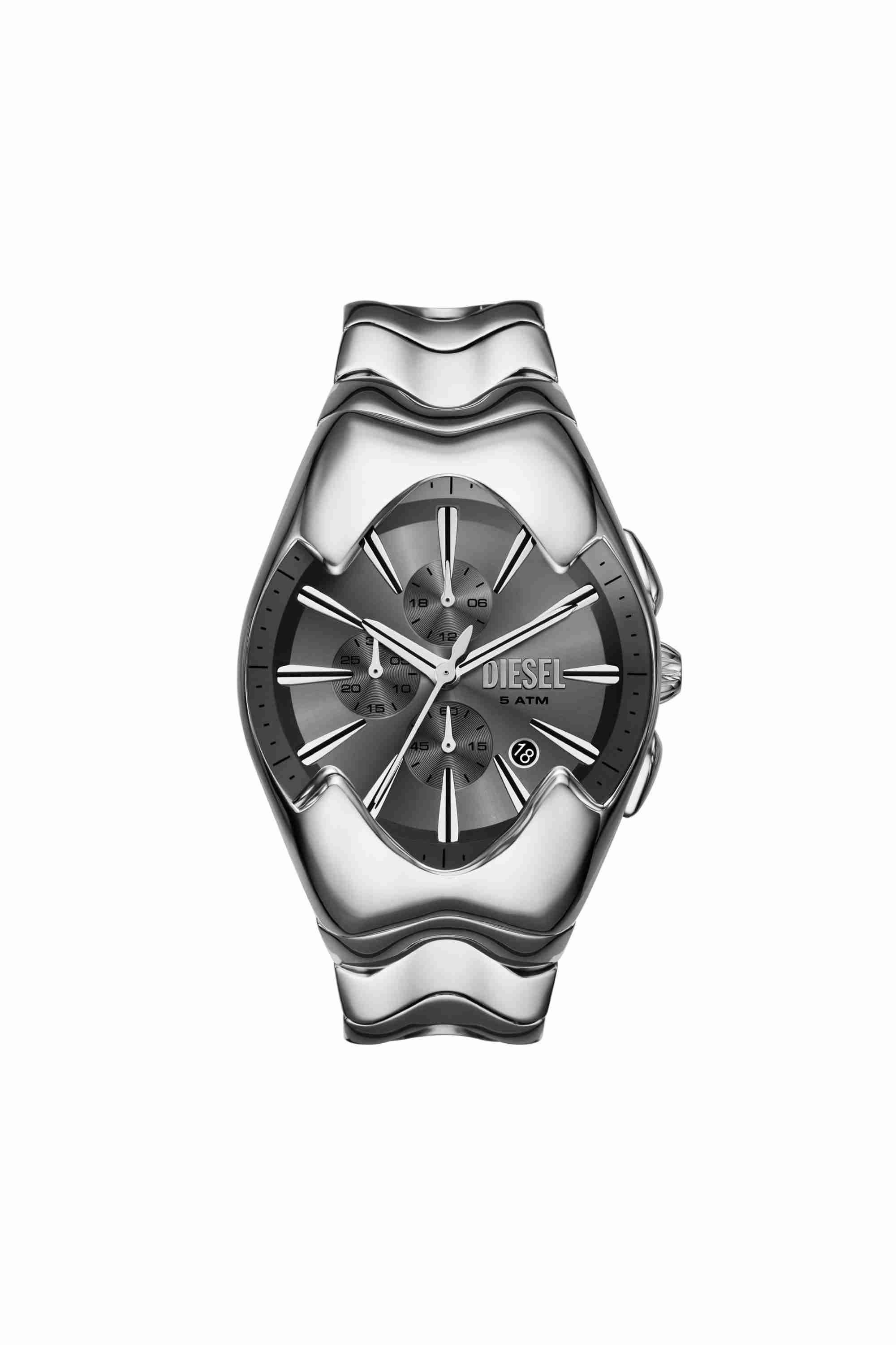 Grey Diesel Mercurial Chronograph Stainless Steel Watch