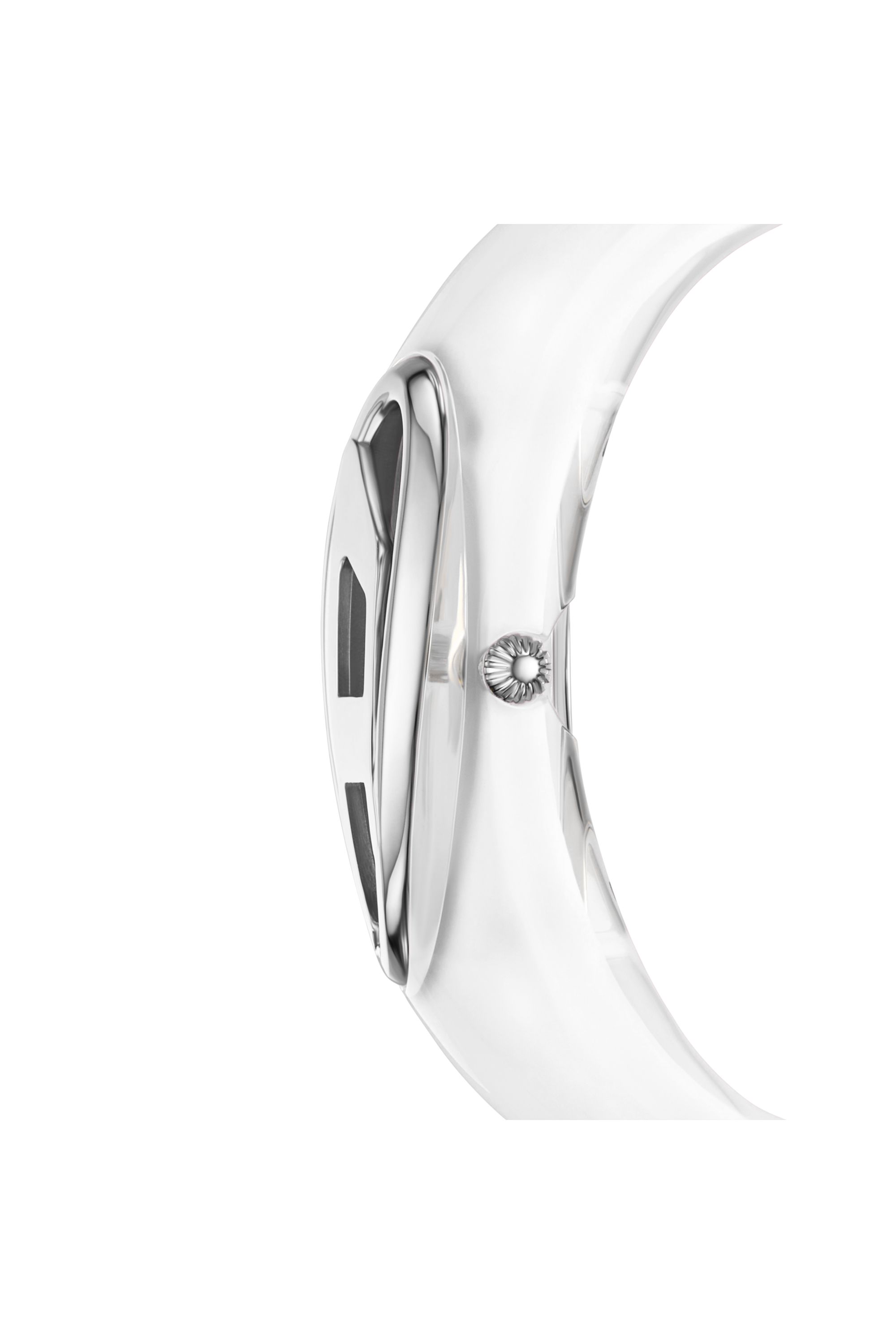Gold Diesel Wonder-D Two-Hand White Nylon Resin Watch