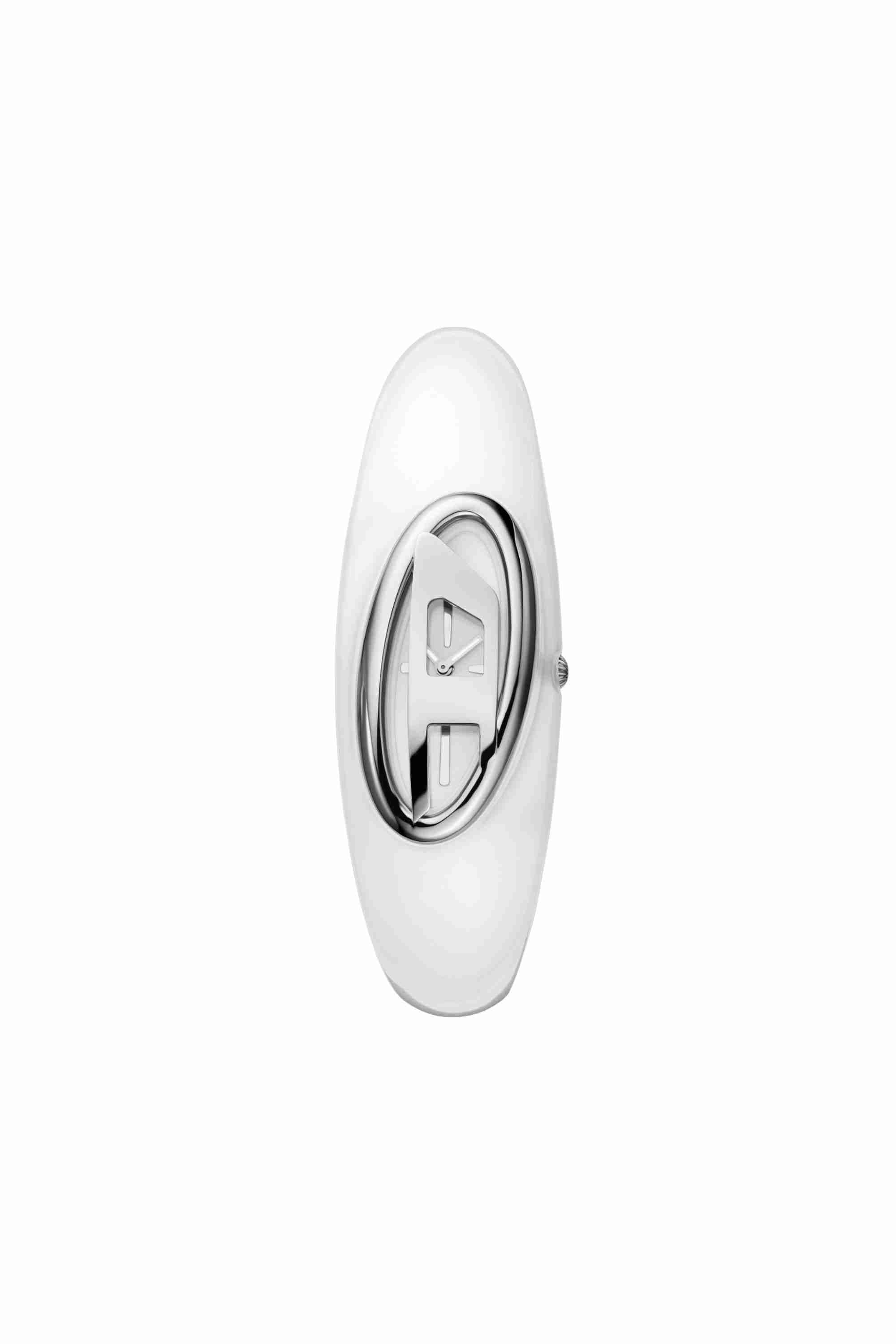 Gold Diesel Wonder-D Two-Hand White Nylon Resin Watch