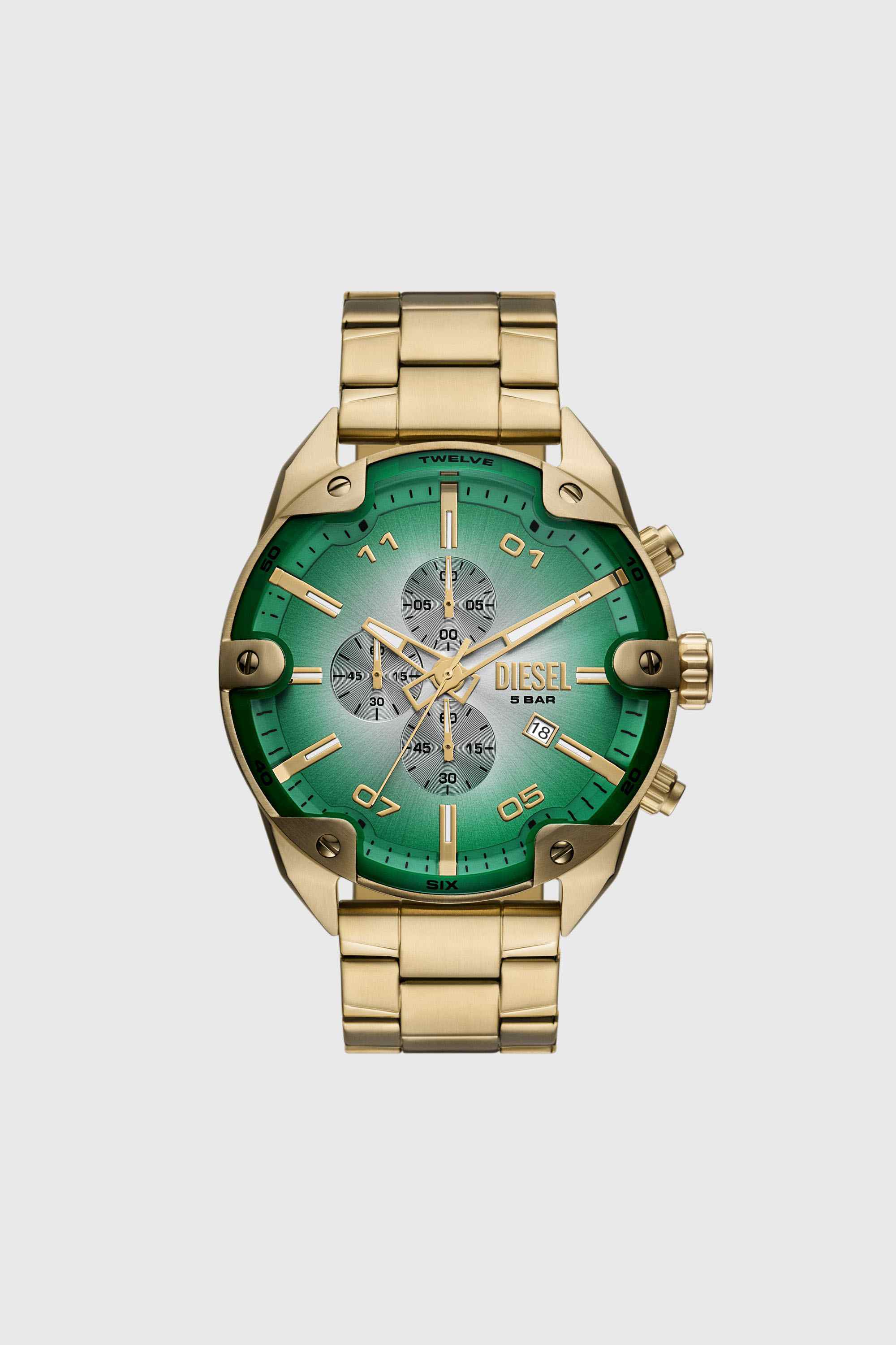 Spiked Stainless Steel Watch