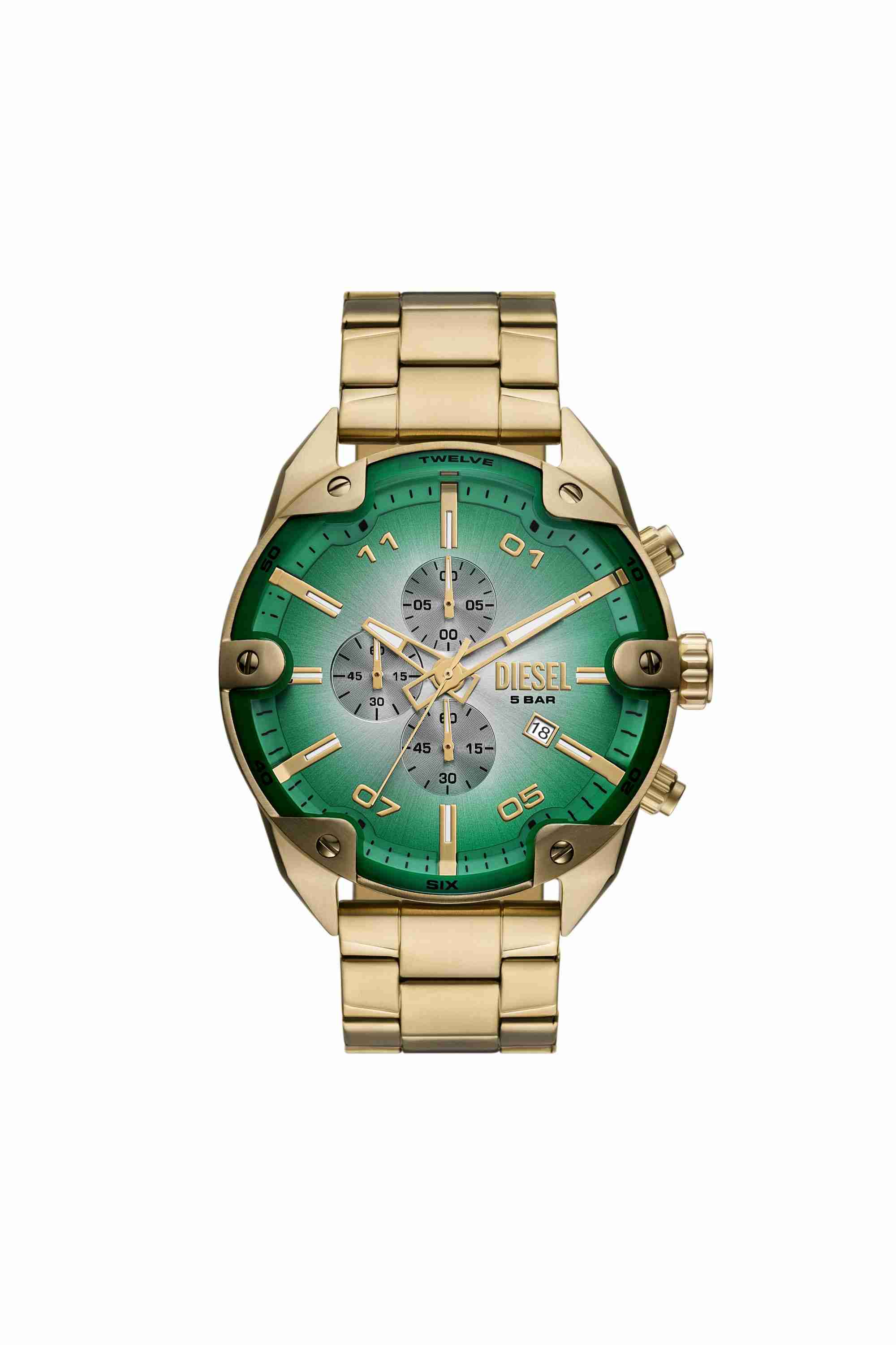 Gold DZ4685 - Spiked Stainless Steel Watch