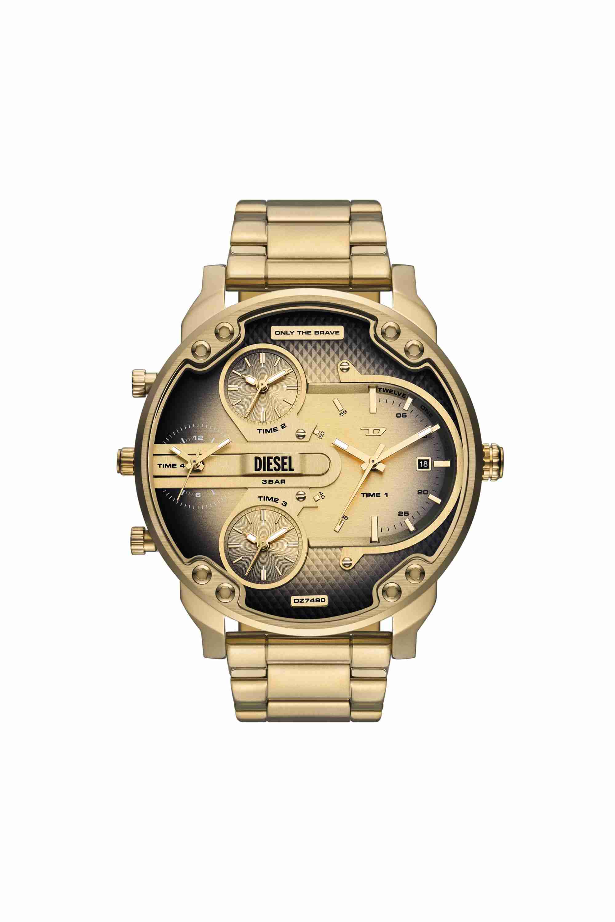 Gold DZ7490 - Mr. Daddy Slim Multi-Movement Stainless Steel Watch