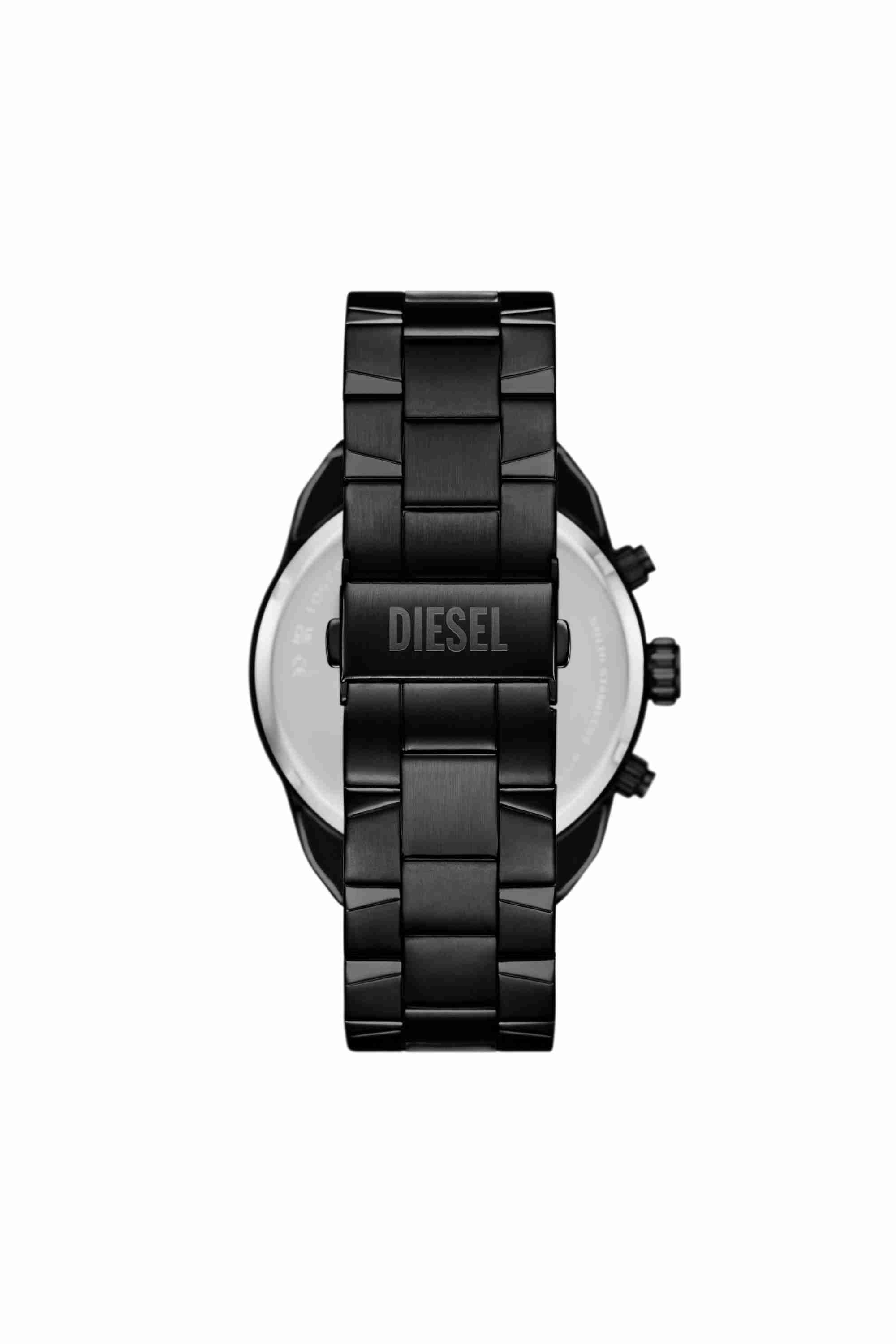 Black Spiked black stainless steel watch