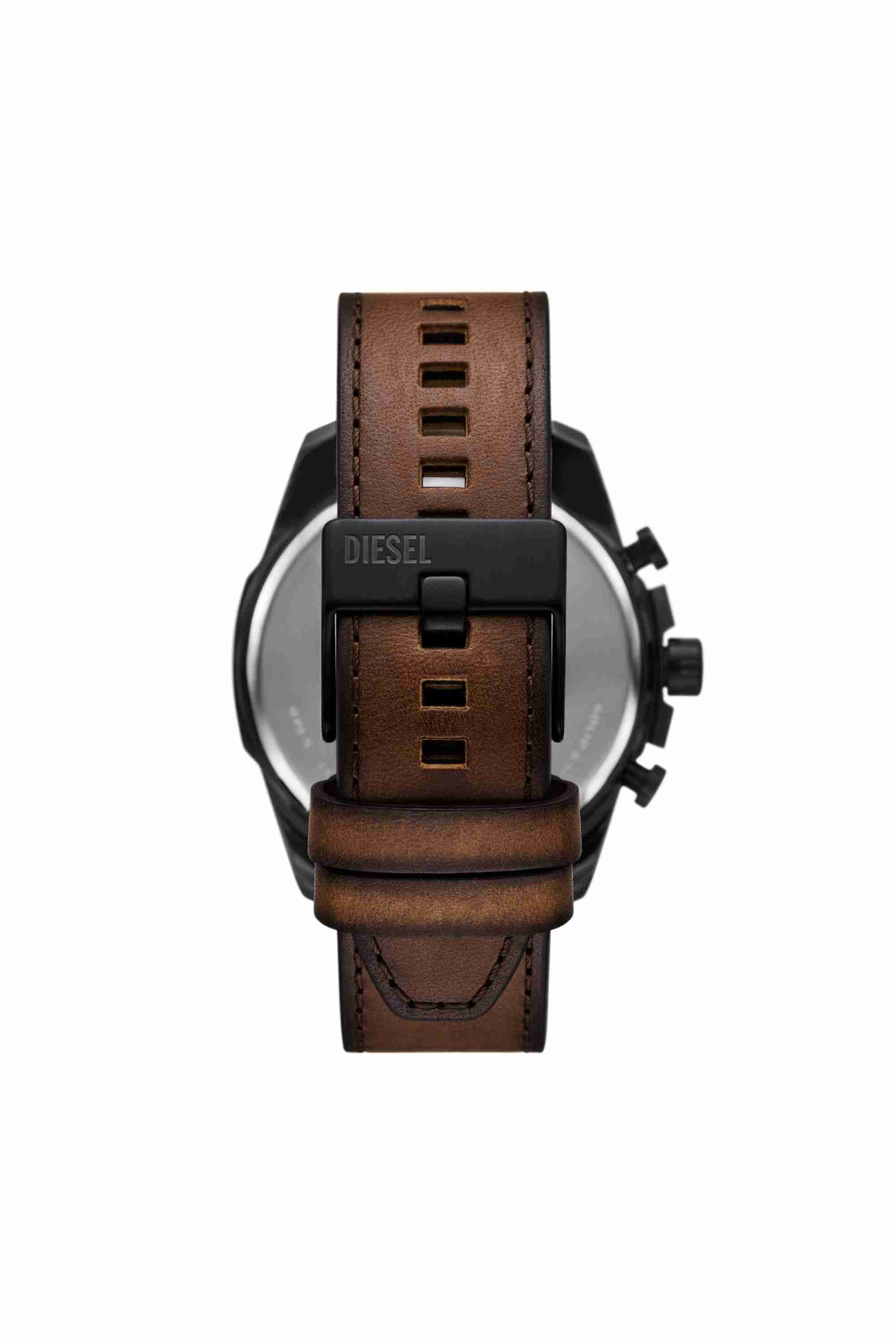 Brown Mega Chief Slim brown leather watch