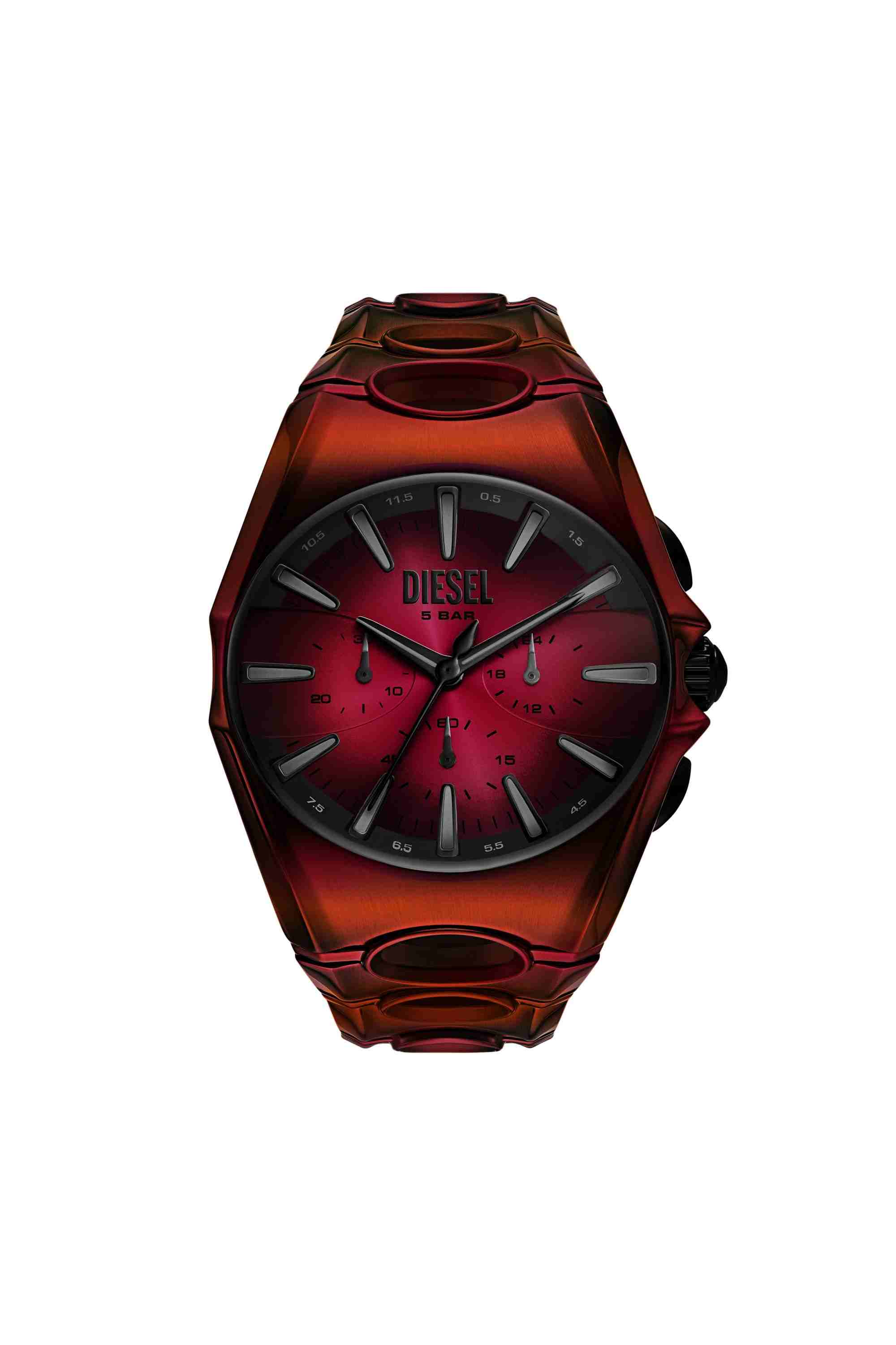 Red D-Curve red stainless steel watch