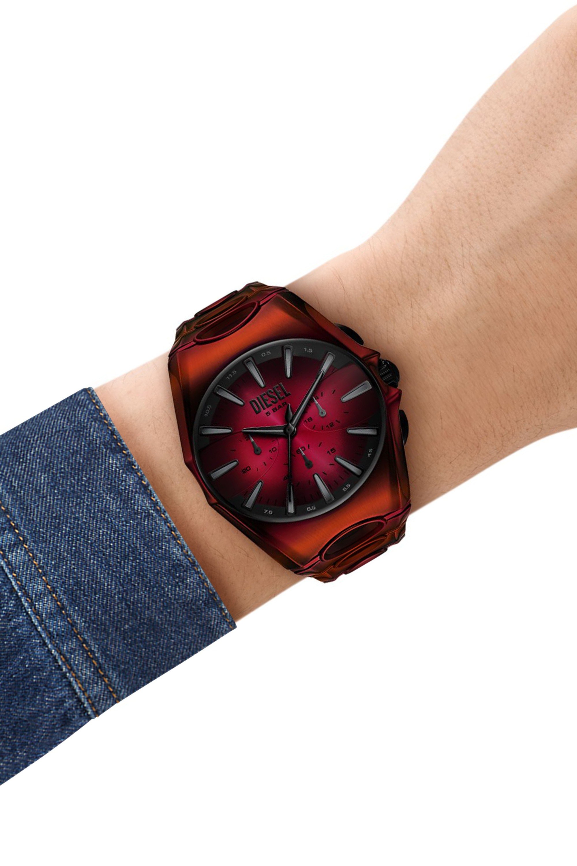 Red D-Curve red stainless steel watch