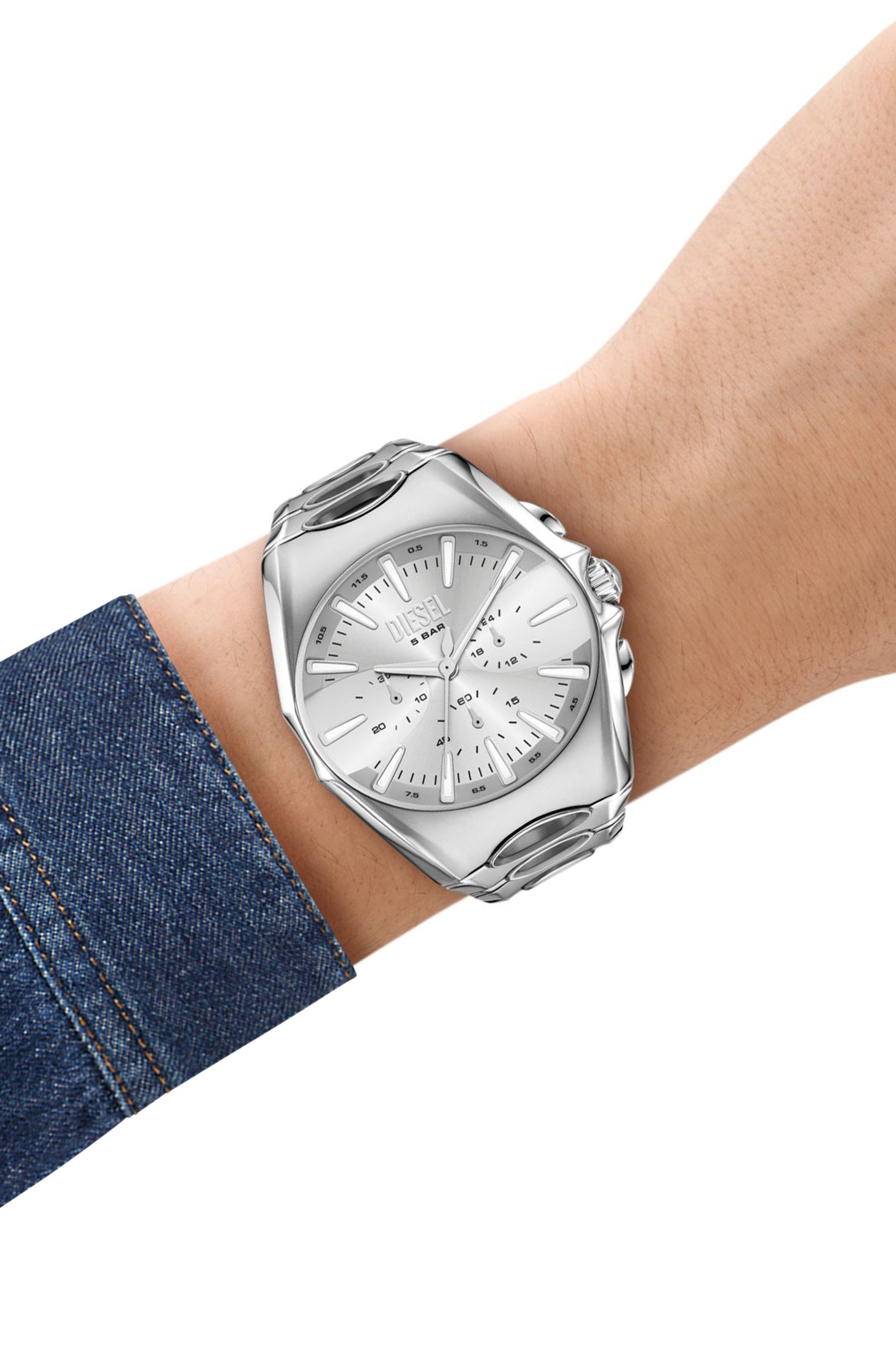 Silver D-Curve stainless steel watch
