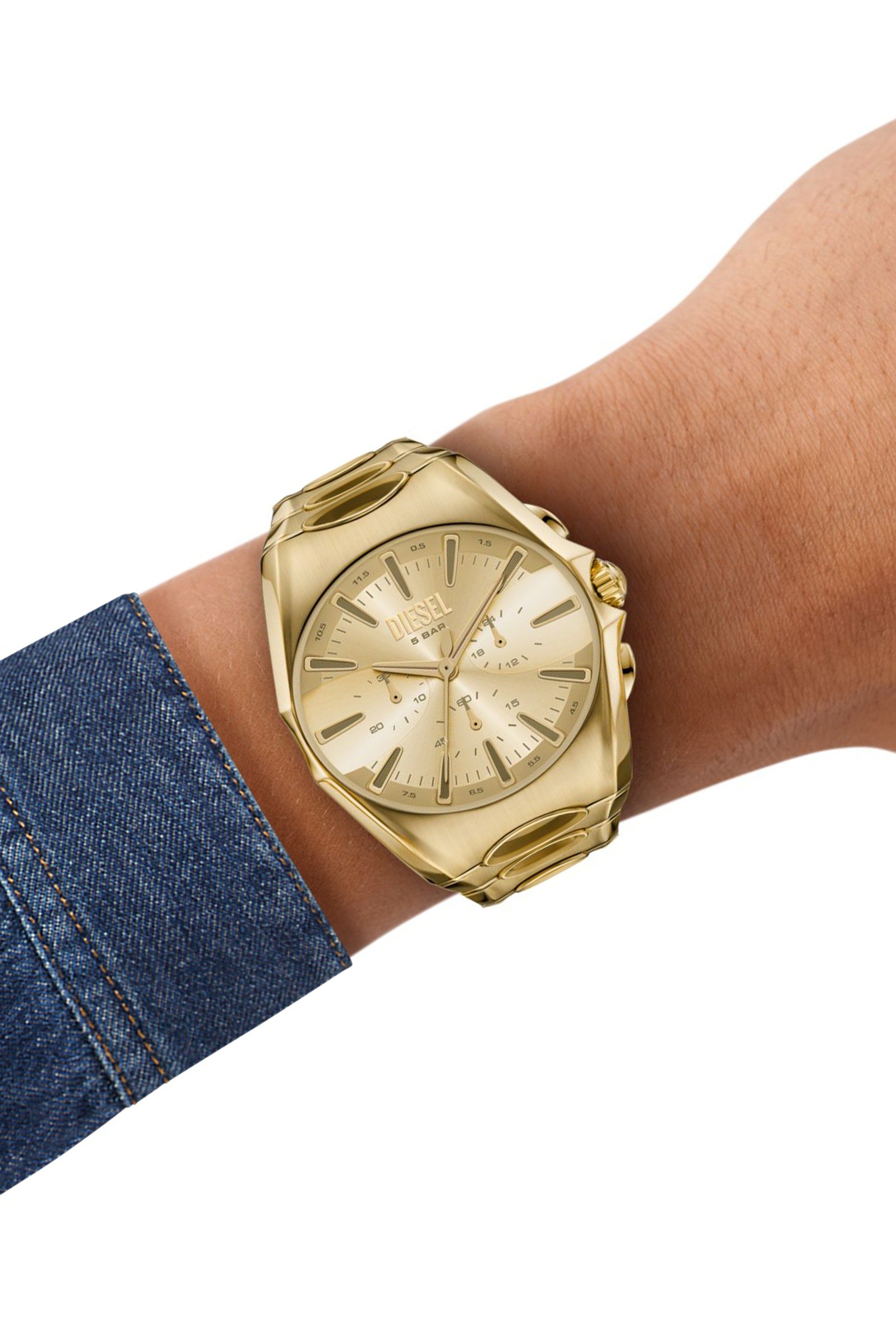 Gold D-Curve gold-tone stainless steel watch