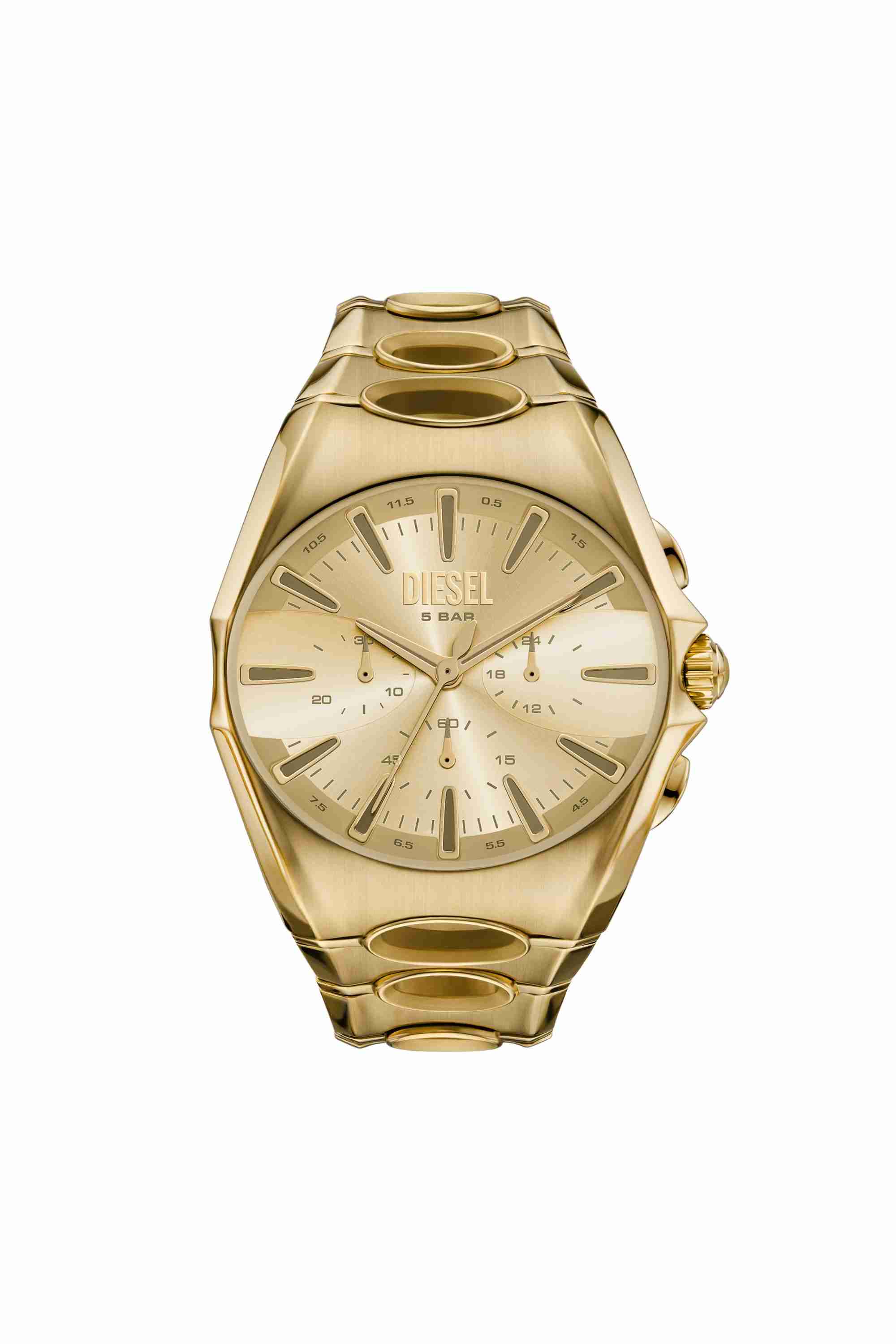Gold D-Curve gold-tone stainless steel watch