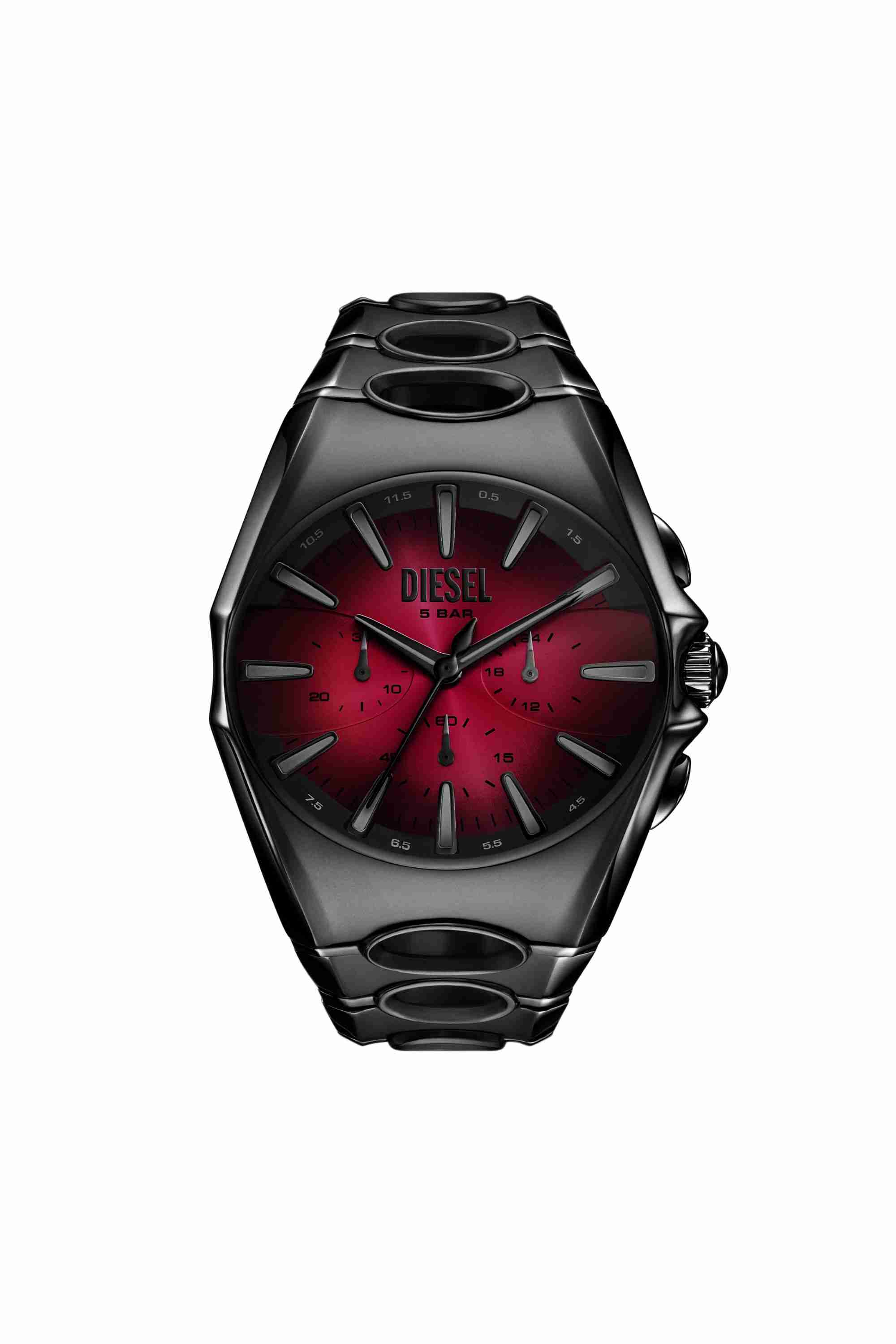 Black D-Curve black stainless steel watch