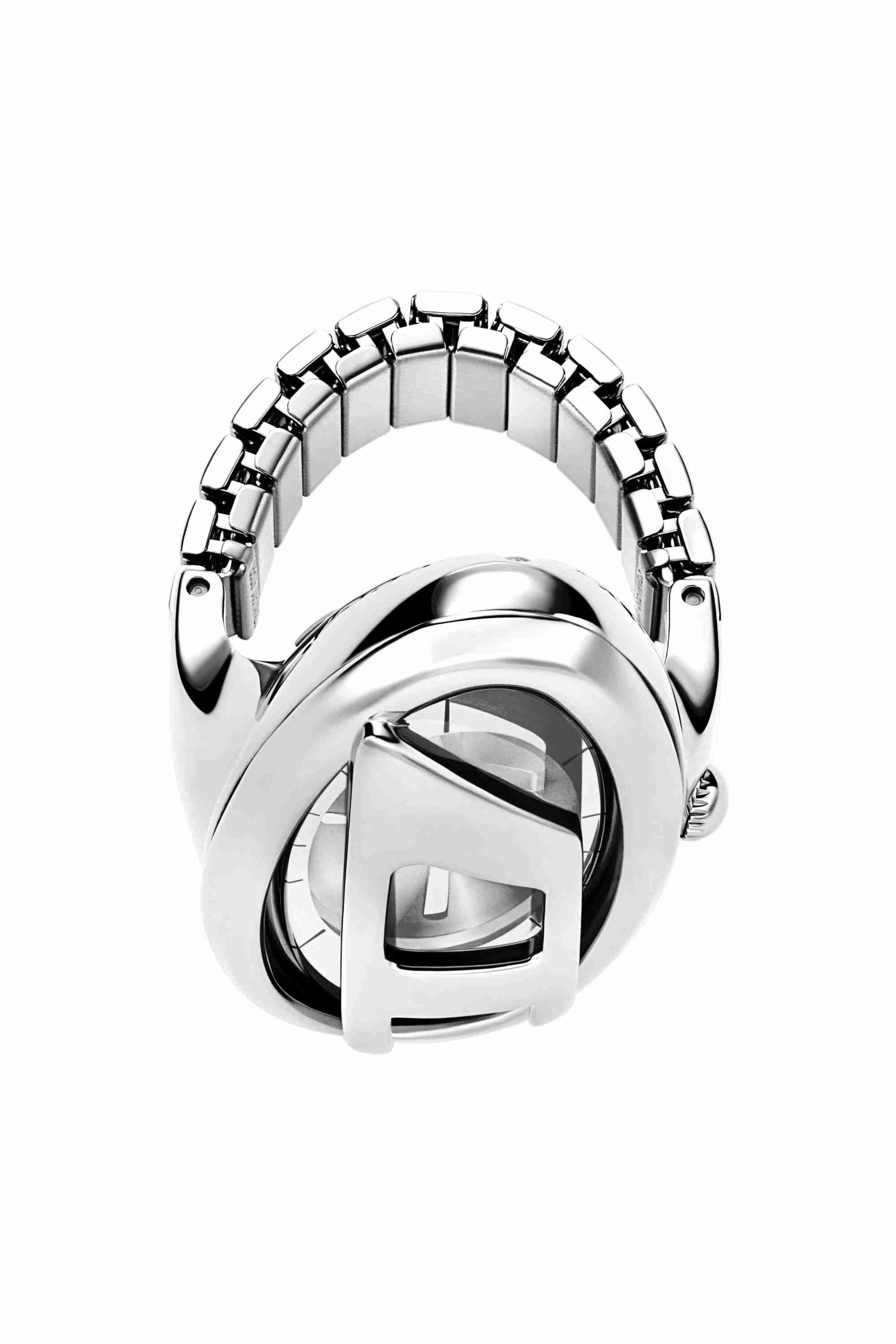 Silver D-Era stainless steel ring watch