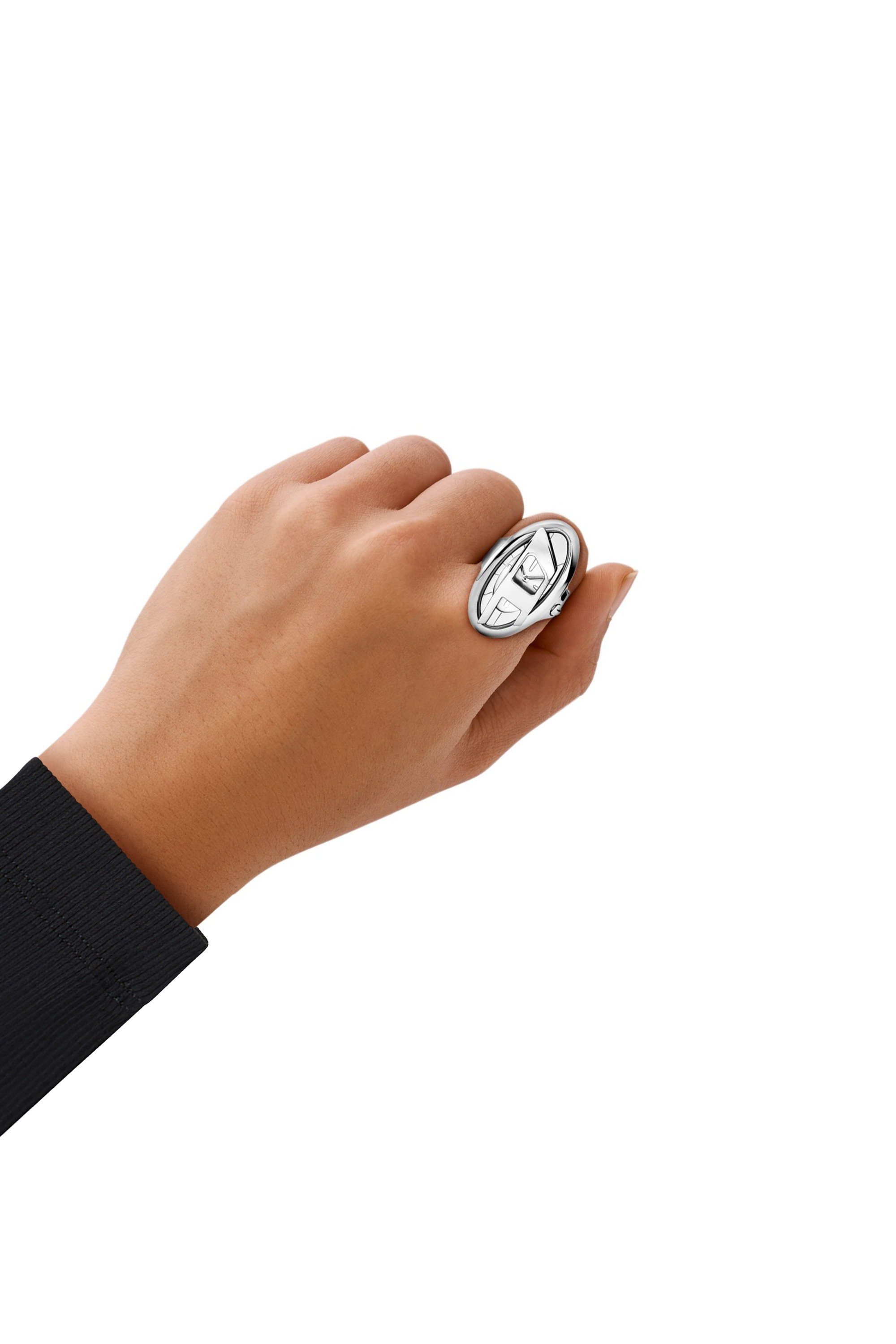 Silver D-Era stainless steel ring watch