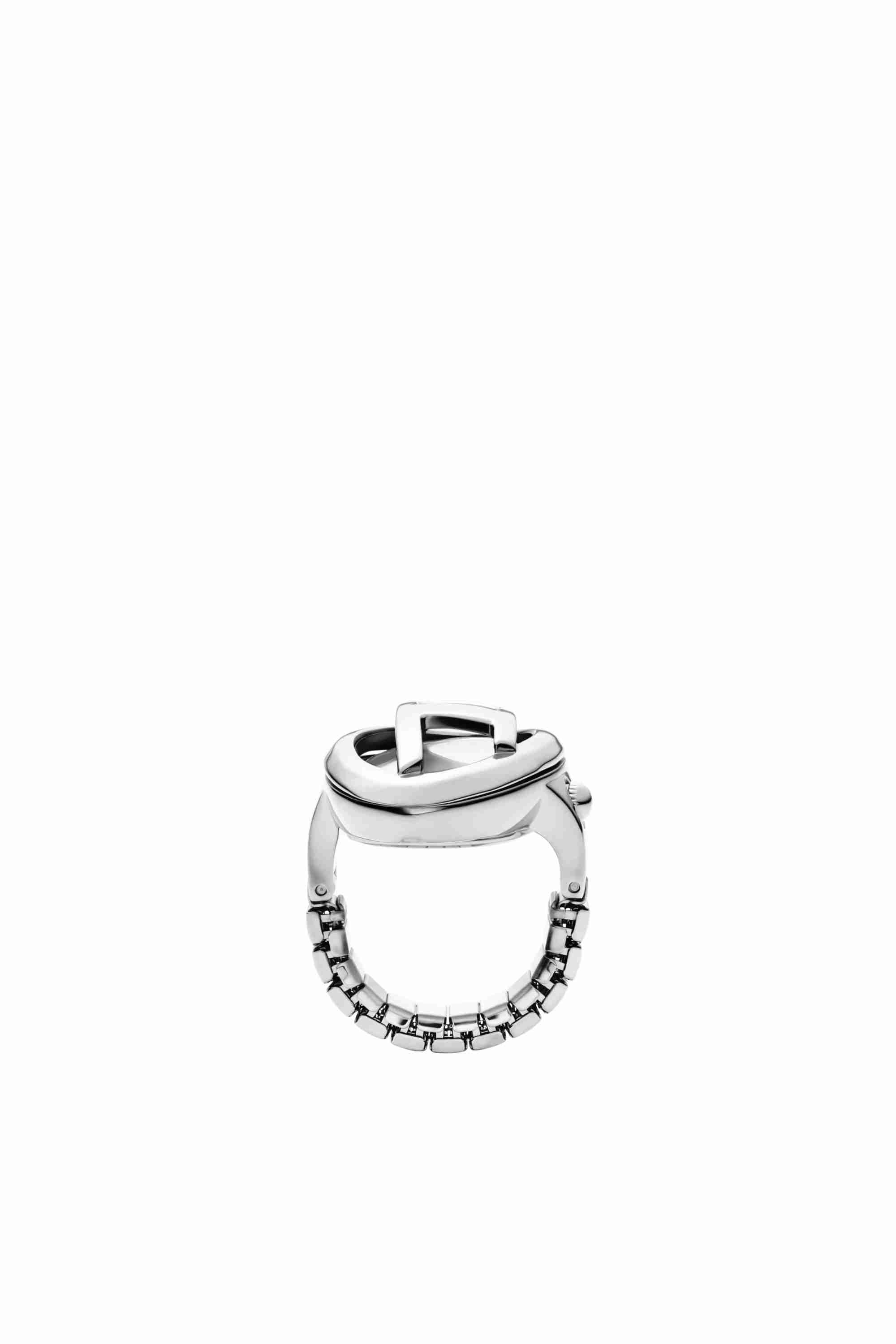 Silver D-Era stainless steel ring watch