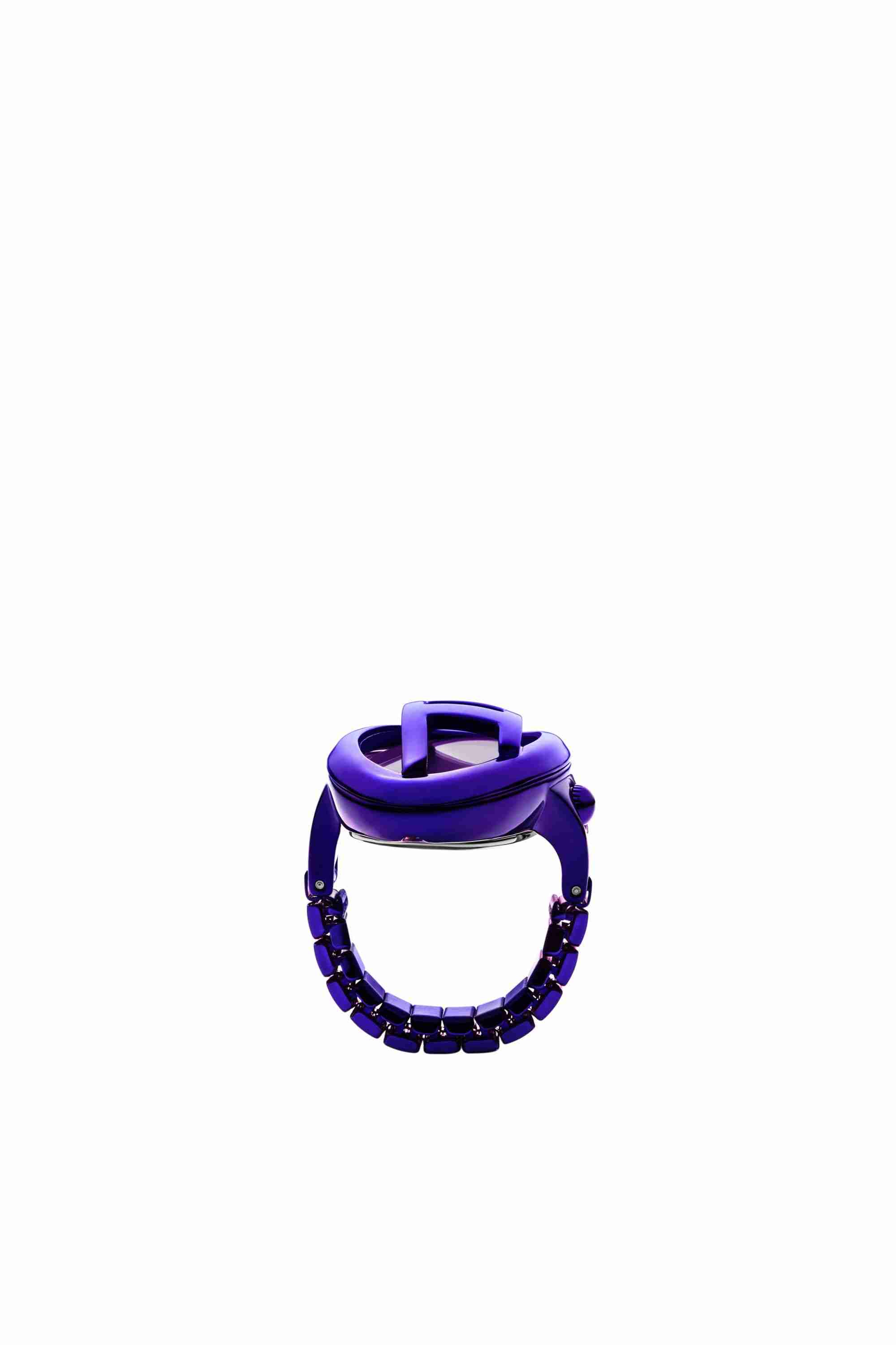 Purple D-Era purple stainless steel ring watch
