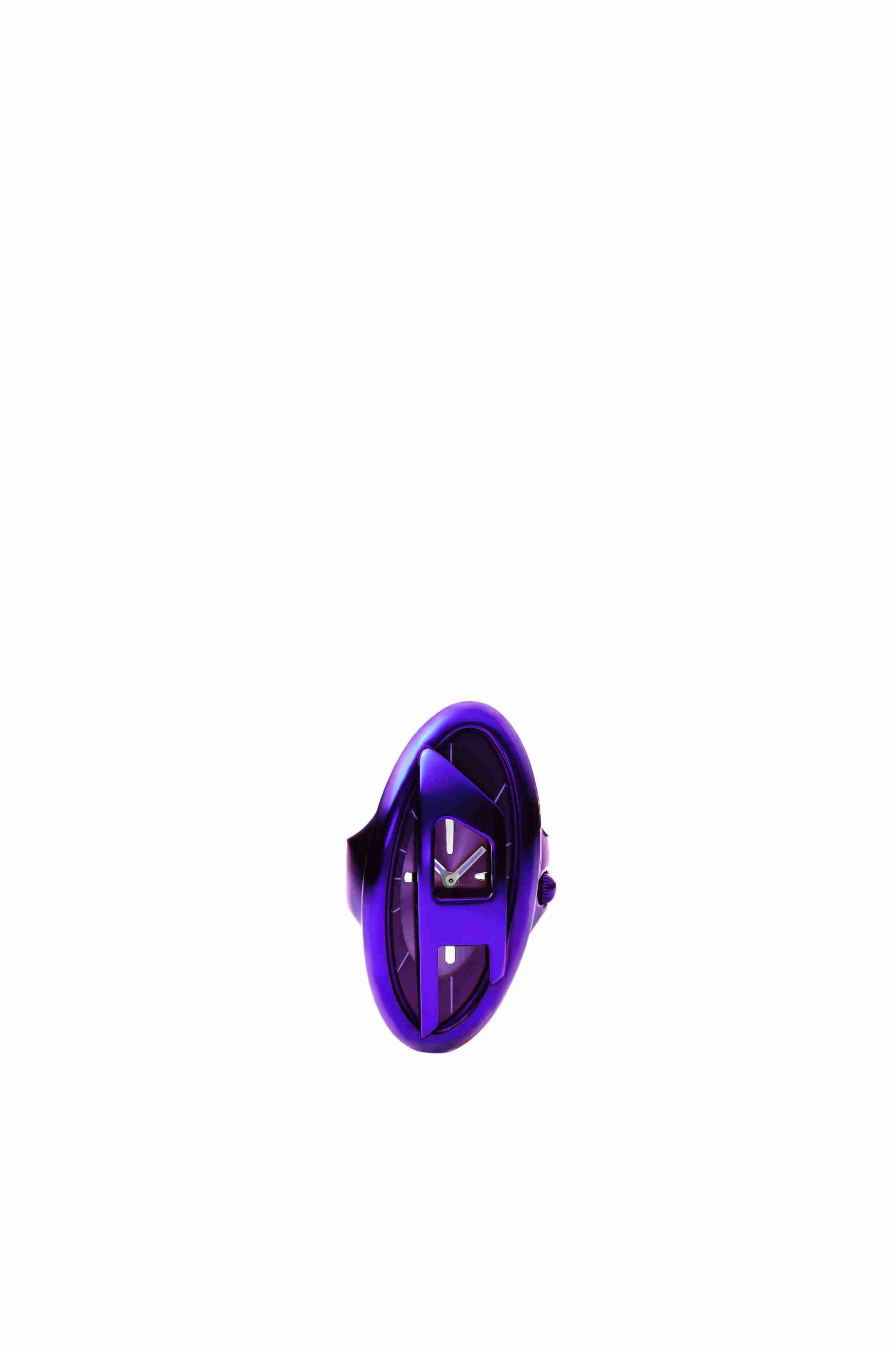 Purple D-Era purple stainless steel ring watch