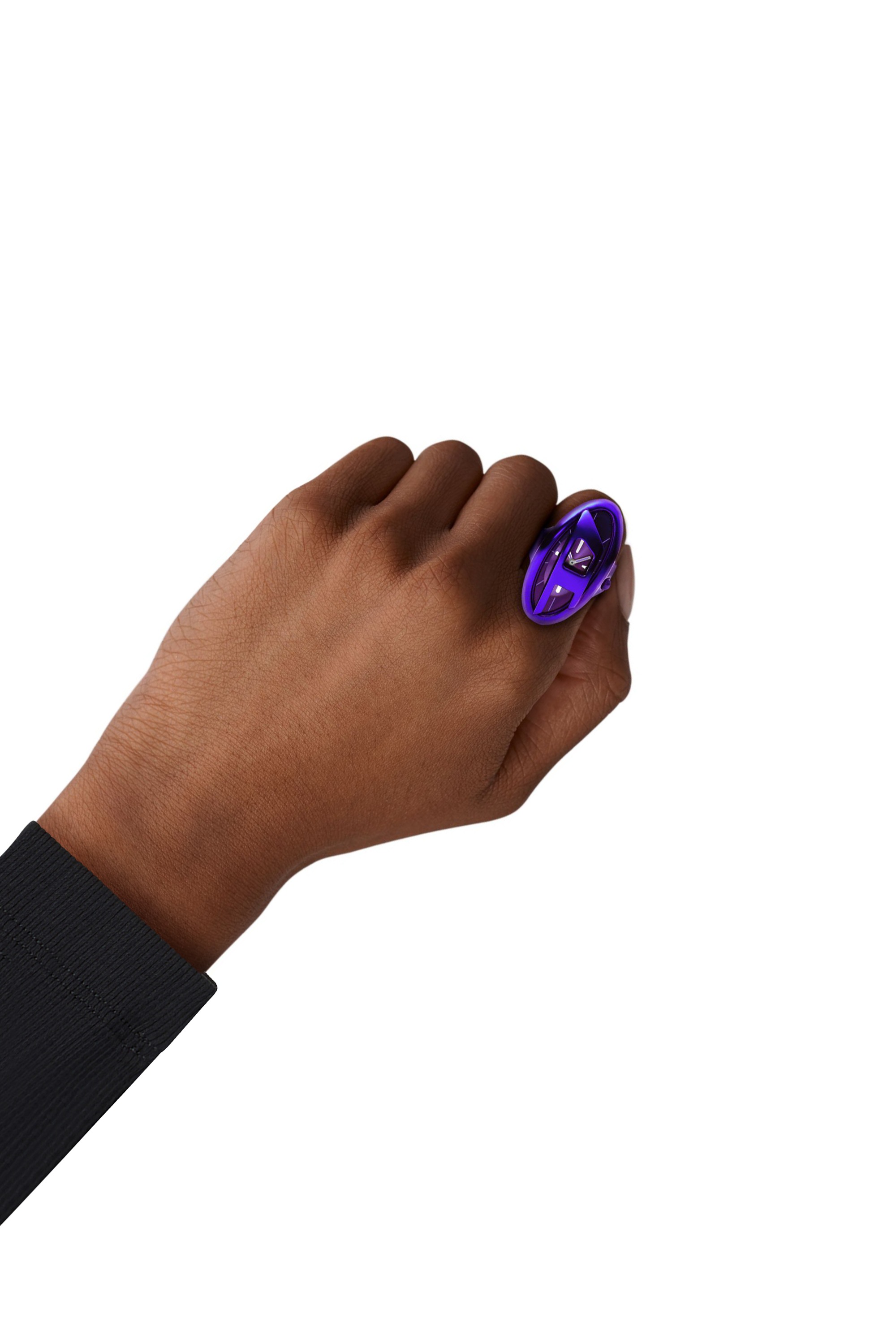 Purple D-Era purple stainless steel ring watch