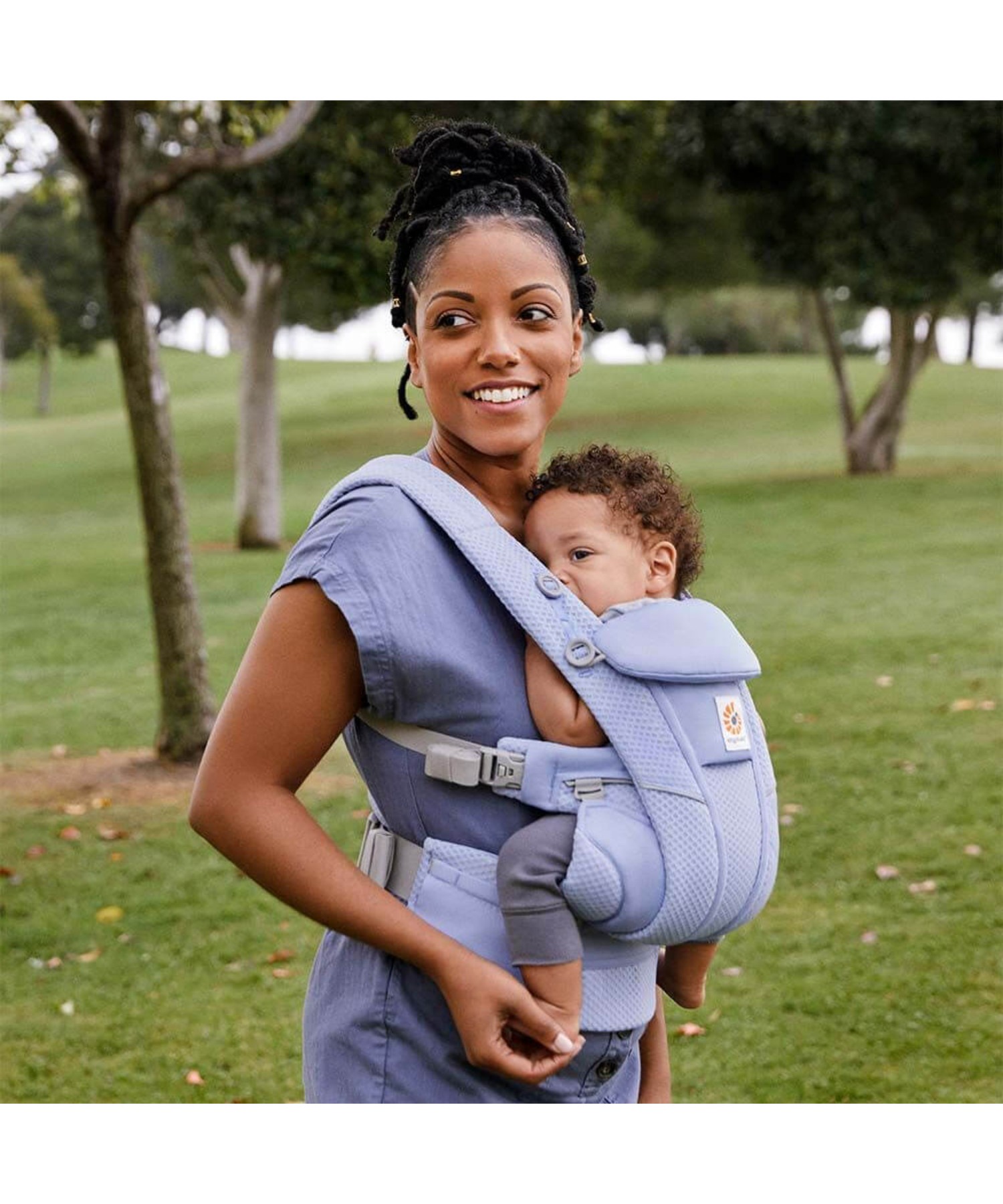 Ergobaby Omni Breeze Baby Carrier Blue Lavender | MOTHERCARE_IN