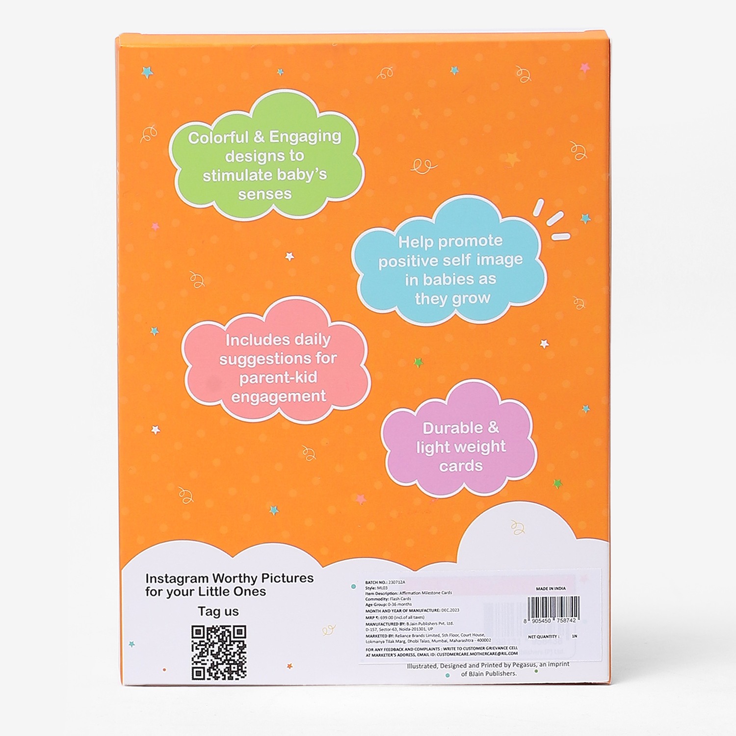Shooting Star Affirmation Milestone Cards