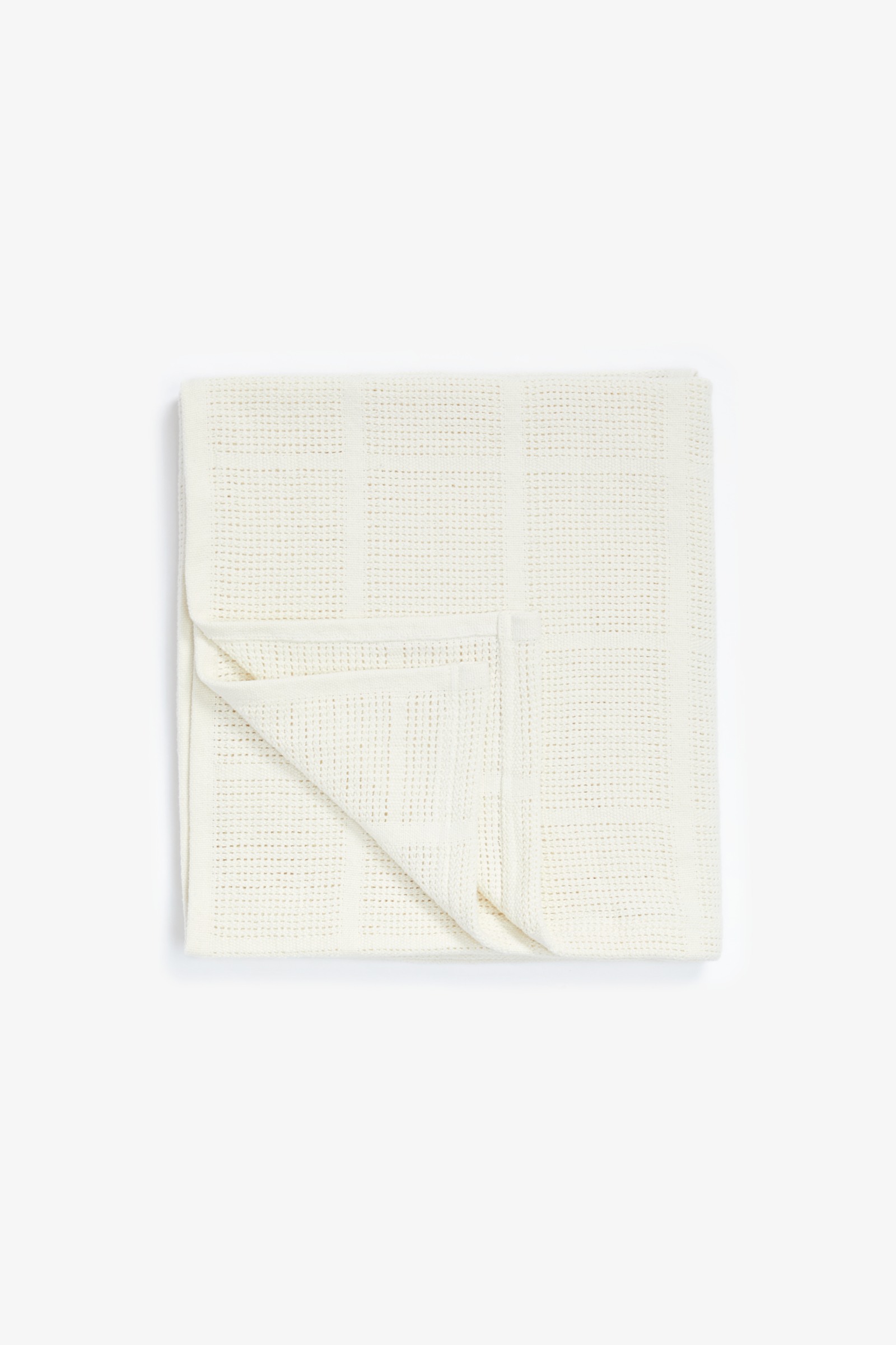 Mothercare Crib, Moses Basket and Pram Cellular Blanket- Cream