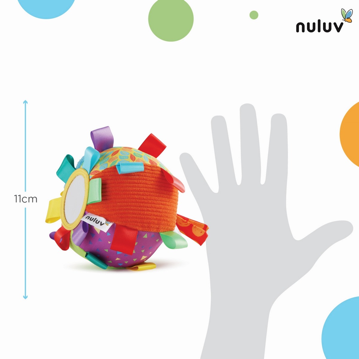 Nuluv Activity Ball 1 Multicolour For Kids Ages 3M+