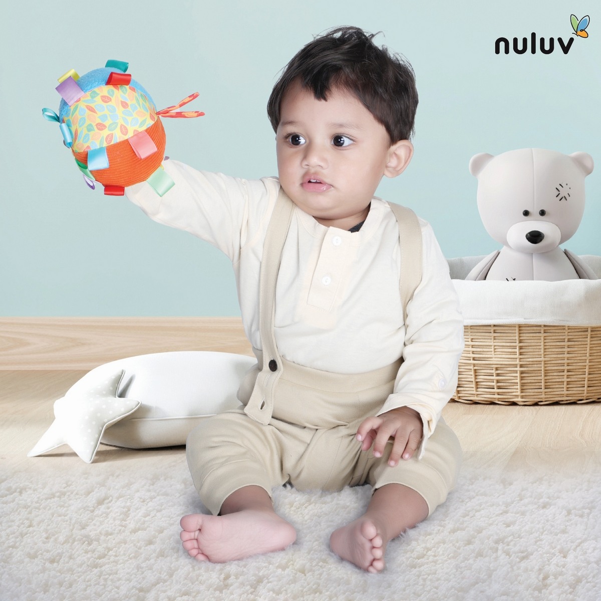 Nuluv Activity Ball 1 Multicolour For Kids Ages 3M+