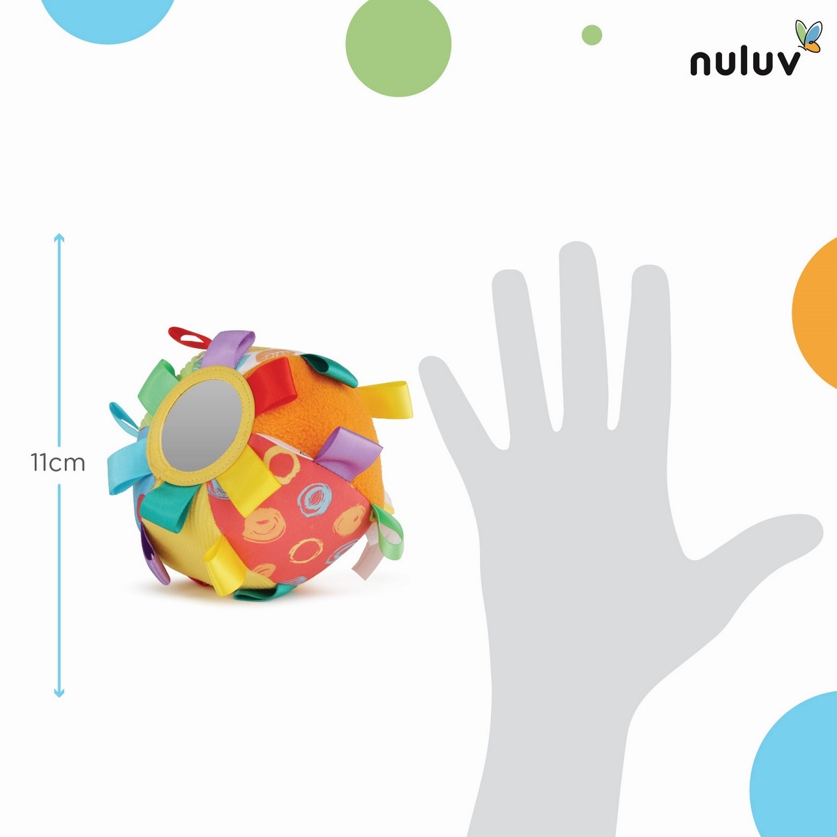 Nuluv Activity Ball 2 Multicolour For Kids Ages 3M+