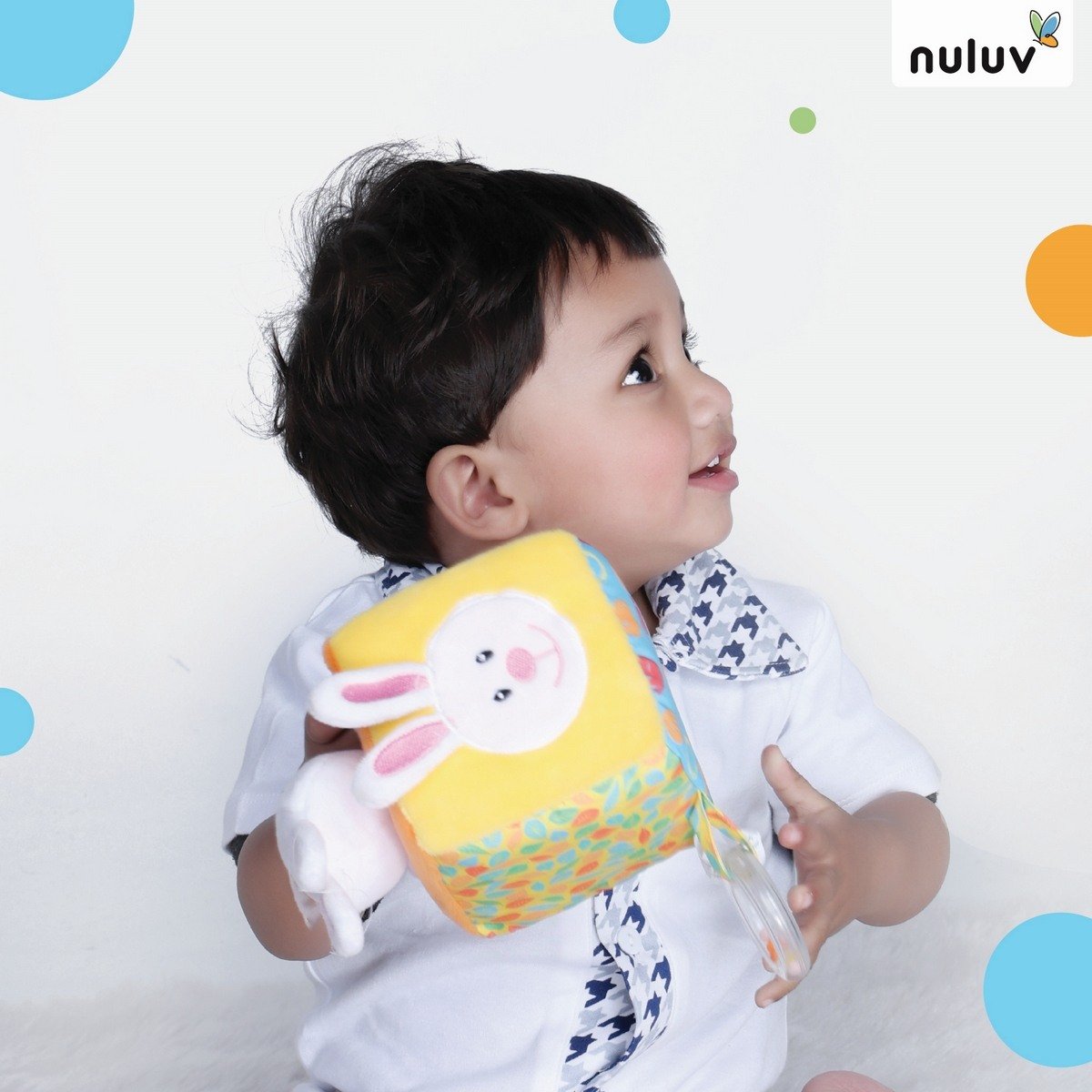 Nuluv Bunny Cube Multicolour For Kids Ages 3M+