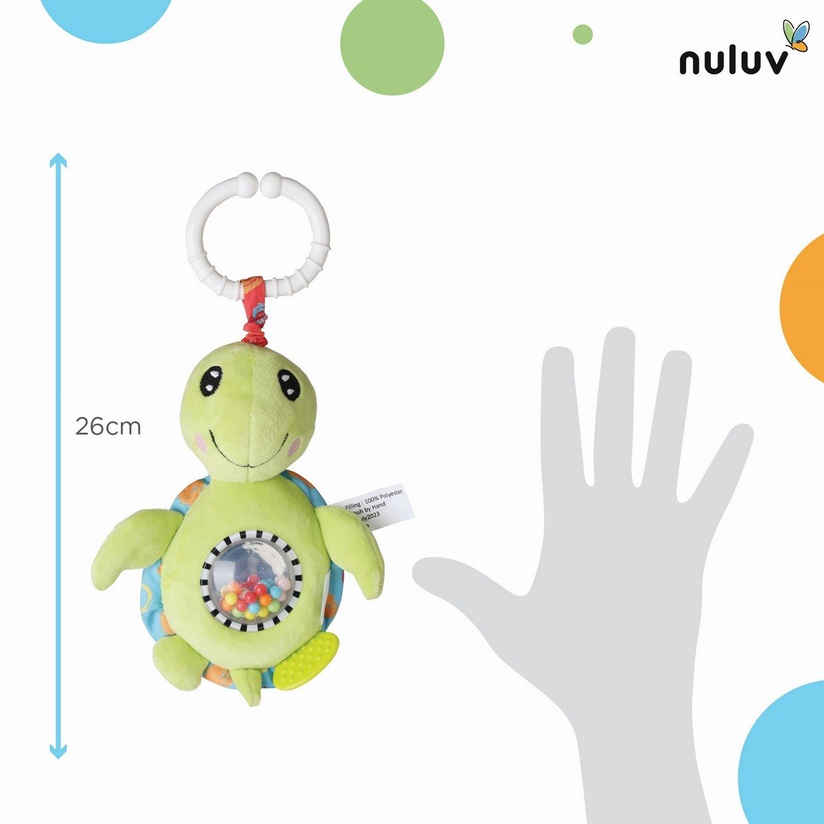 Nuluv Jittery Turtle Multicolour For Kids Ages 3M+