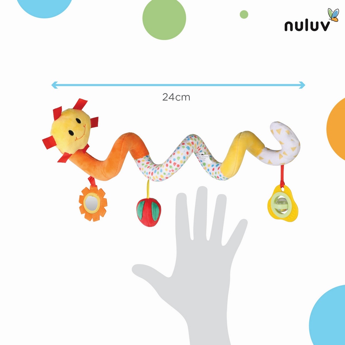 Nuluv Fruits Spiral Multicolour For Kids Ages 3M+