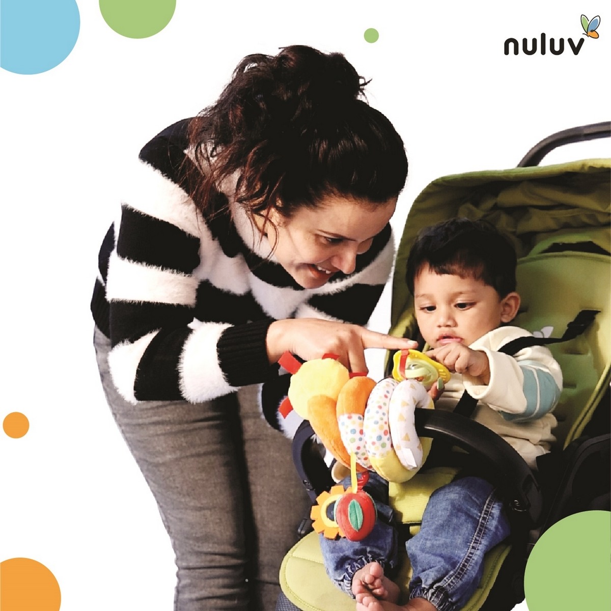 Nuluv Fruits Spiral Multicolour For Kids Ages 3M+