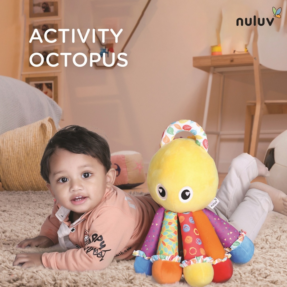 Nuluv Activity Octopus Multicolour For Kids Ages 3M+