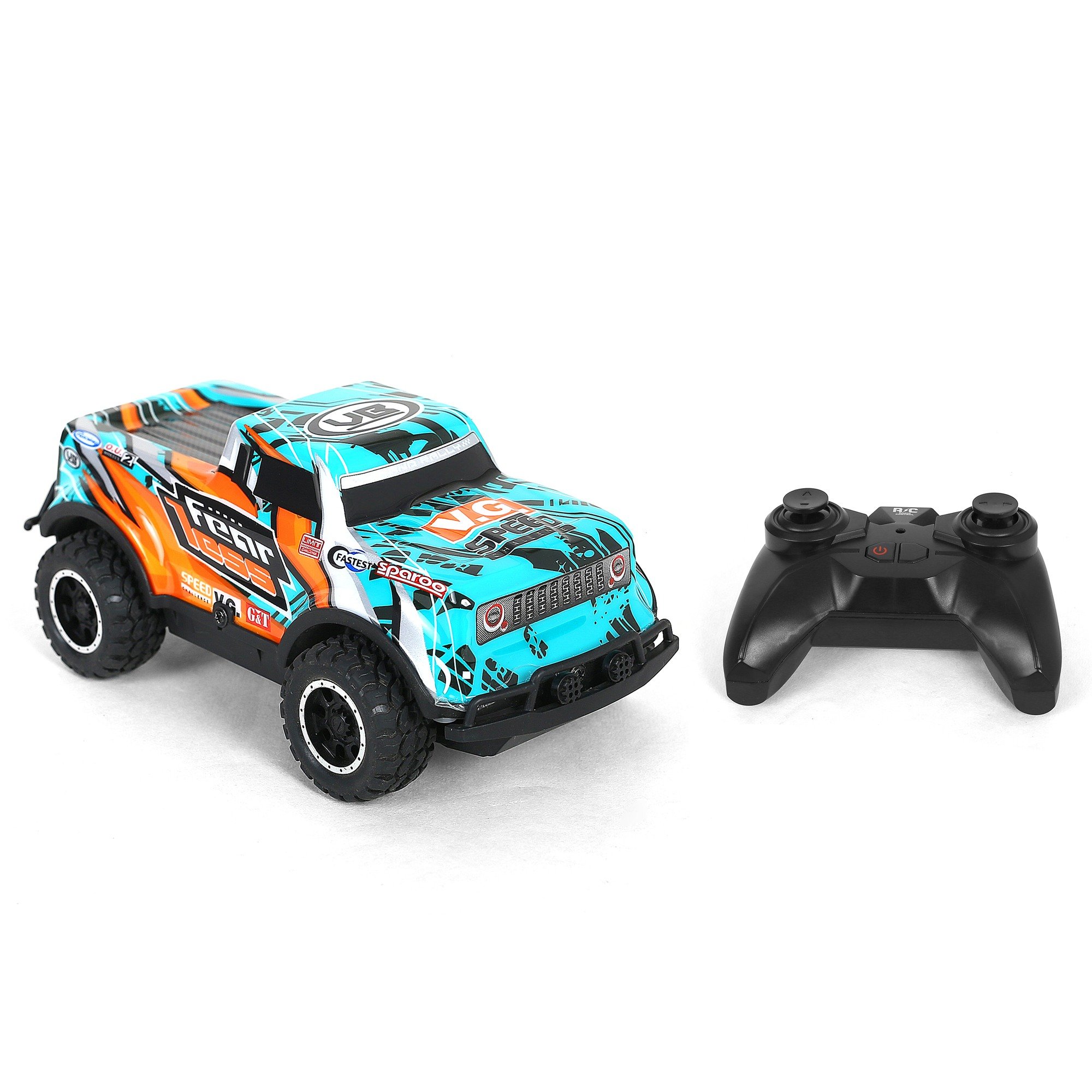 Ralleyz Luminous Off Roader, 1:24 Scale High Speed Remote Control Car, 6Y+, Multicolour