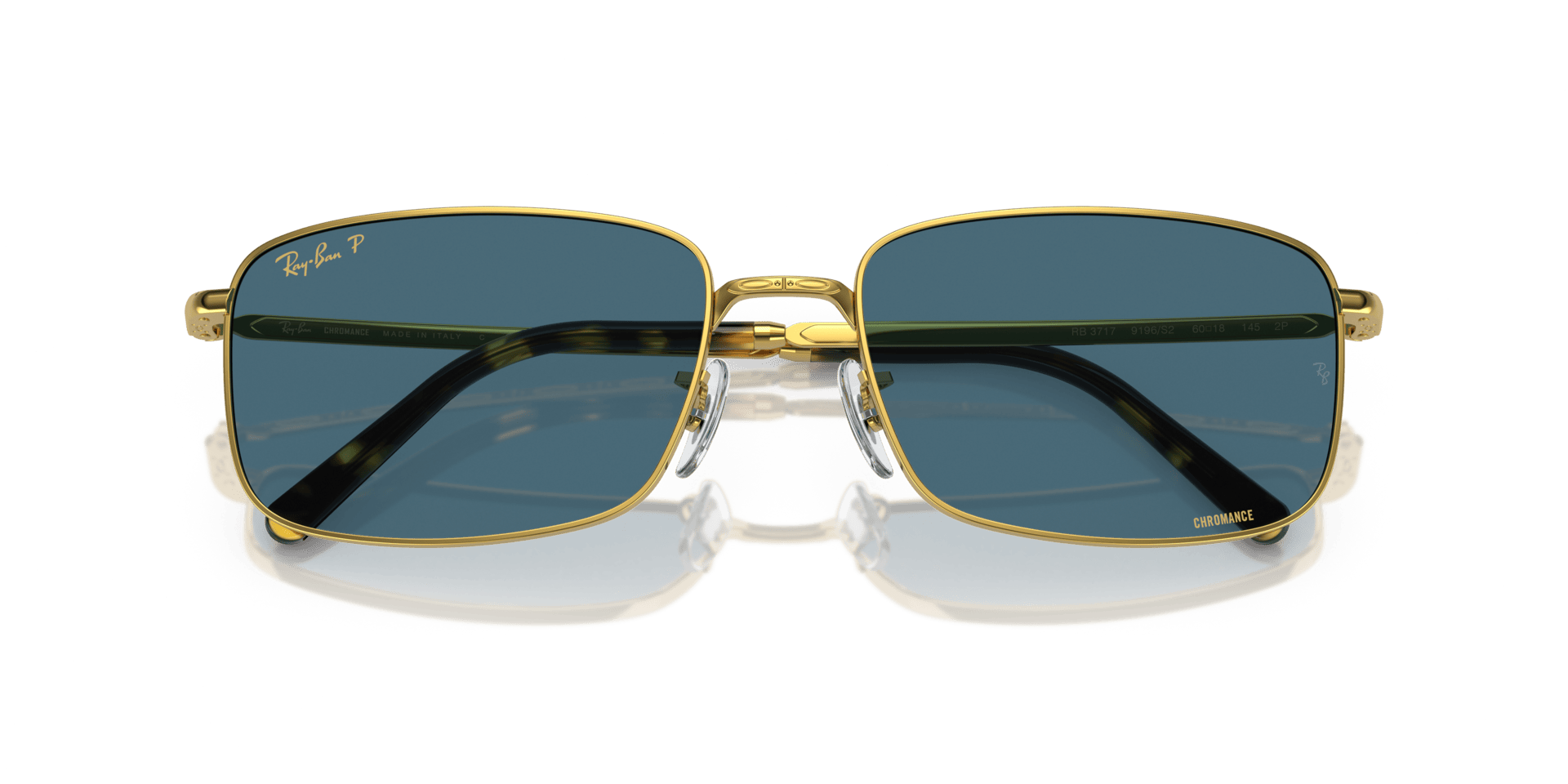 0RB3717 Metal Unisex Sunglasses