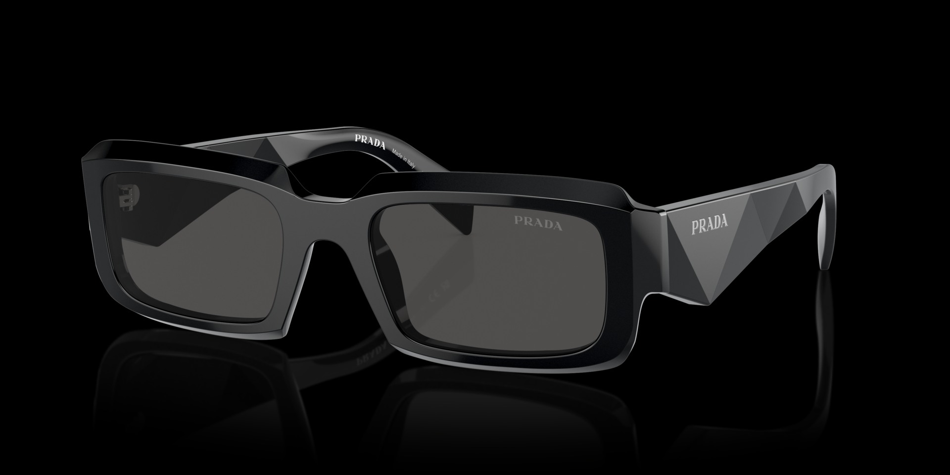 Prada Black Acetate Man Sunglass