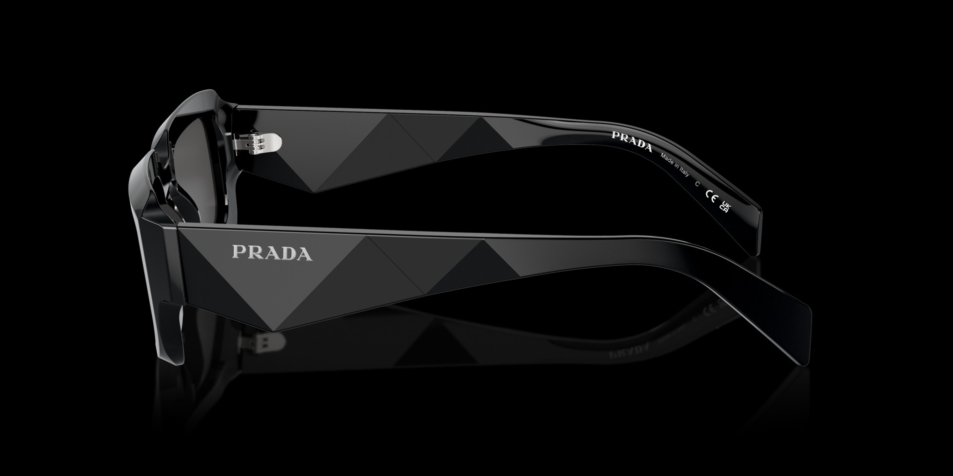 Prada Black Acetate Man Sunglass