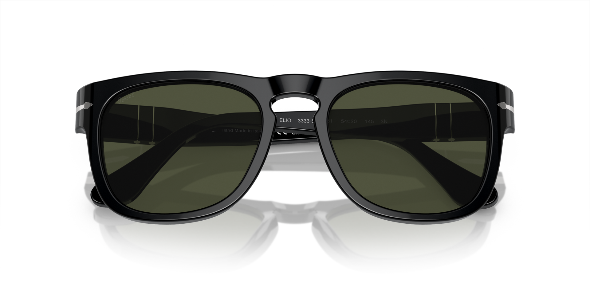 Persol Black Acetate Unisex Sunglass