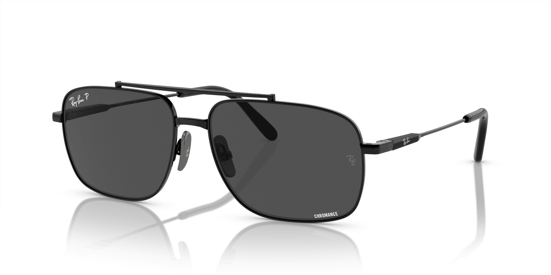 0RB8096 Titanium Unisex Sunglasses