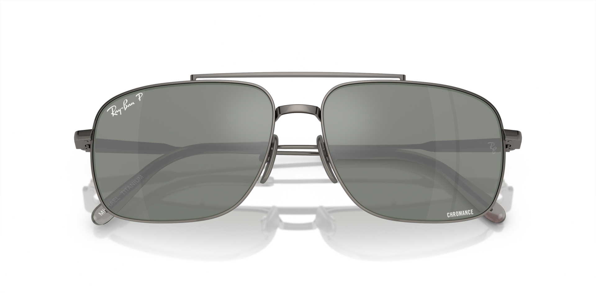 0RB8096 Titanium Unisex Sunglasses