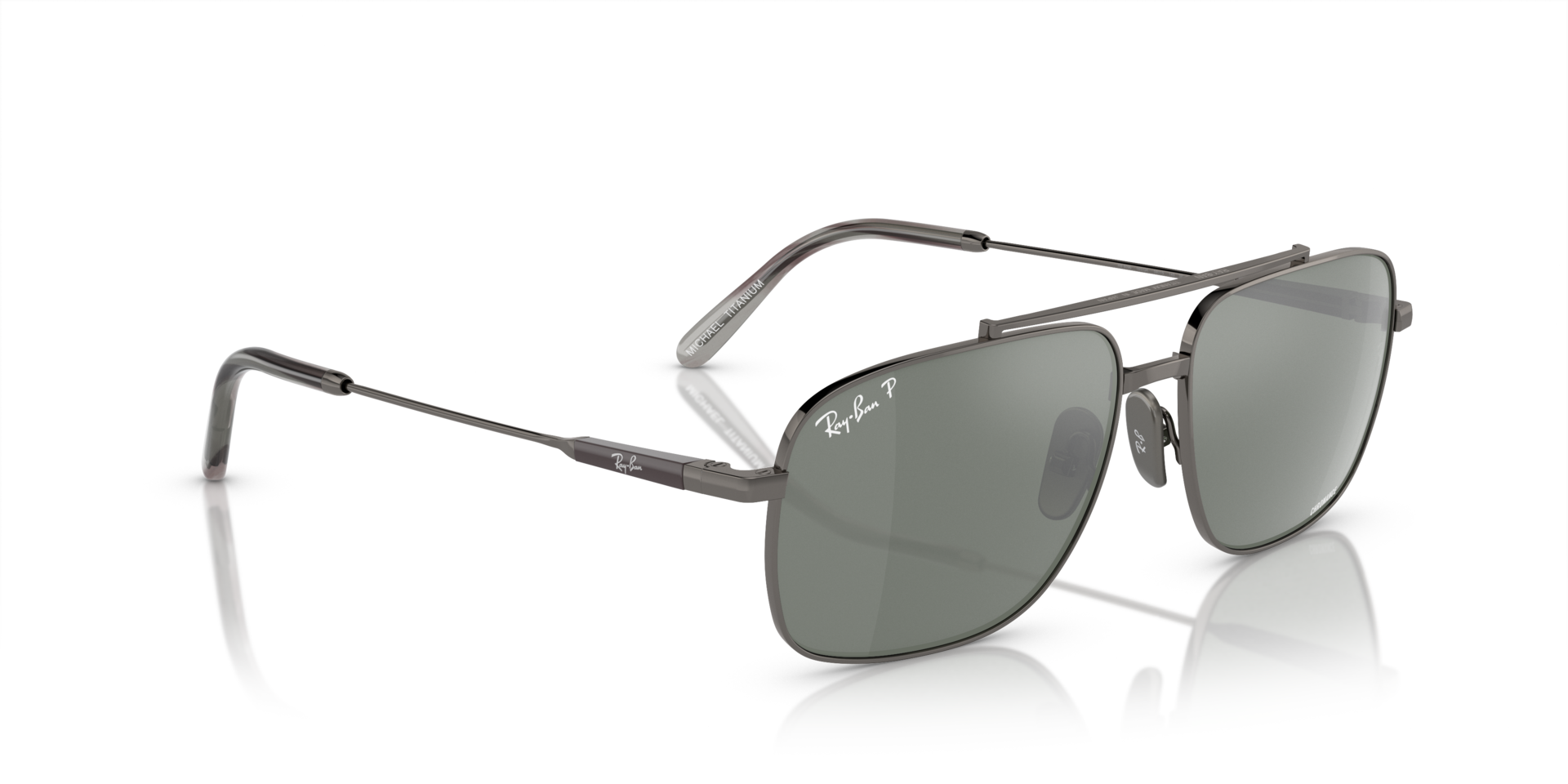 0RB8096 Titanium Unisex Sunglasses