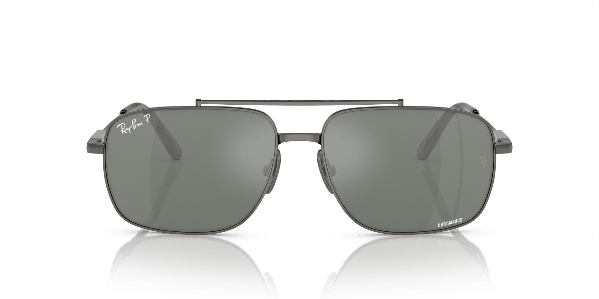 0RB8096 Titanium Unisex Sunglasses