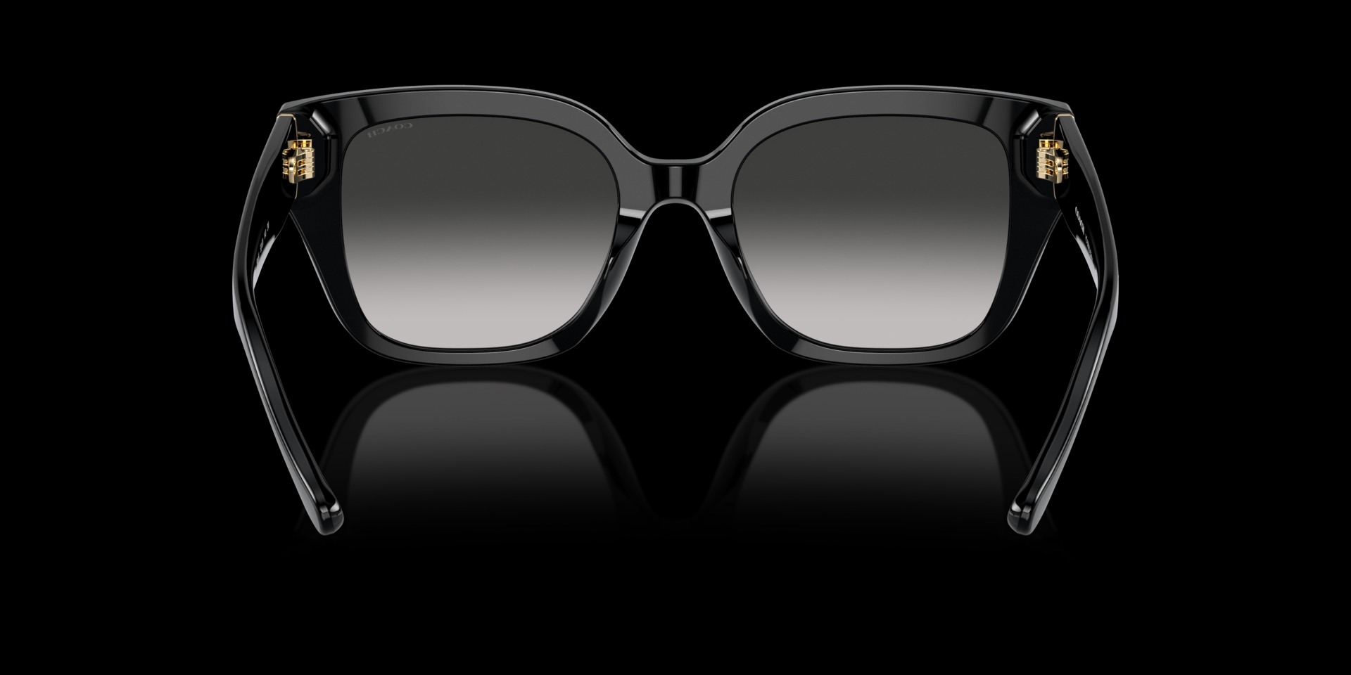 Coach Black Acetate Women Sunglass