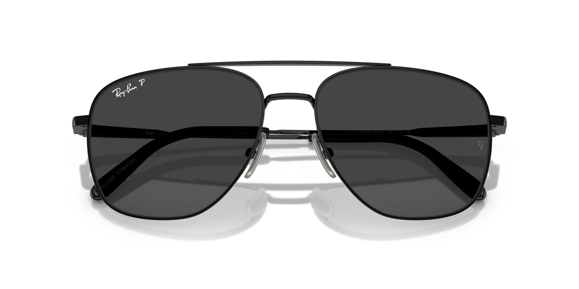 0RB8097 Titanium Unisex Sunglasses