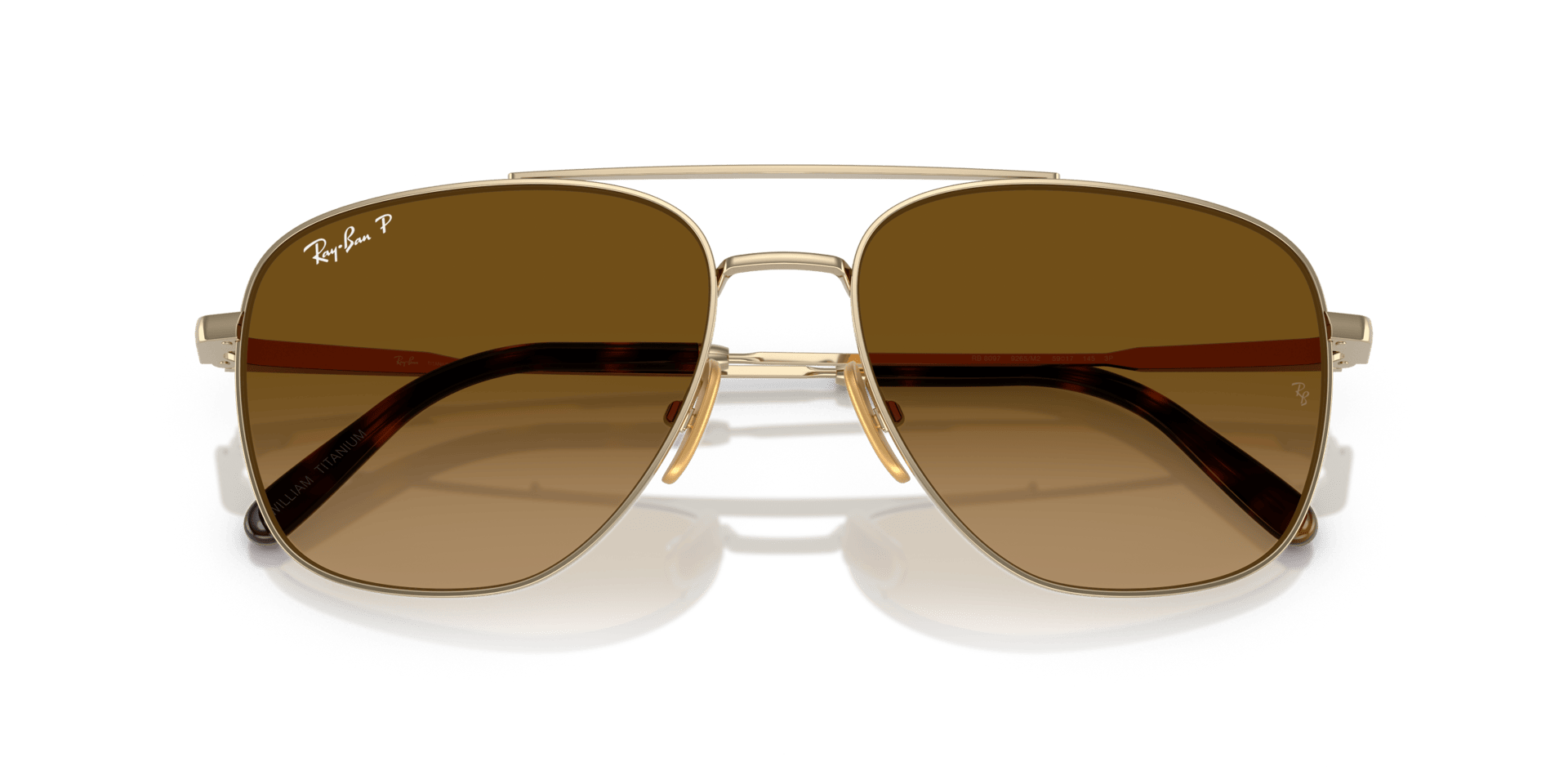 0RB8097 Titanium Unisex Sunglasses