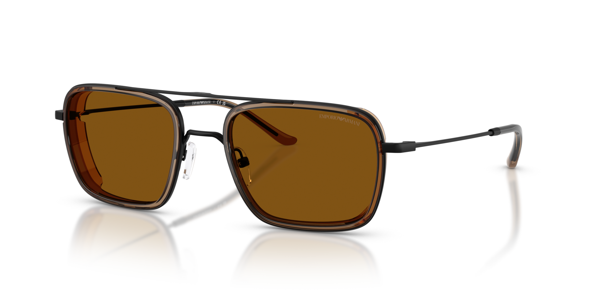 Emporio Armani Black Metal Man Sunglass