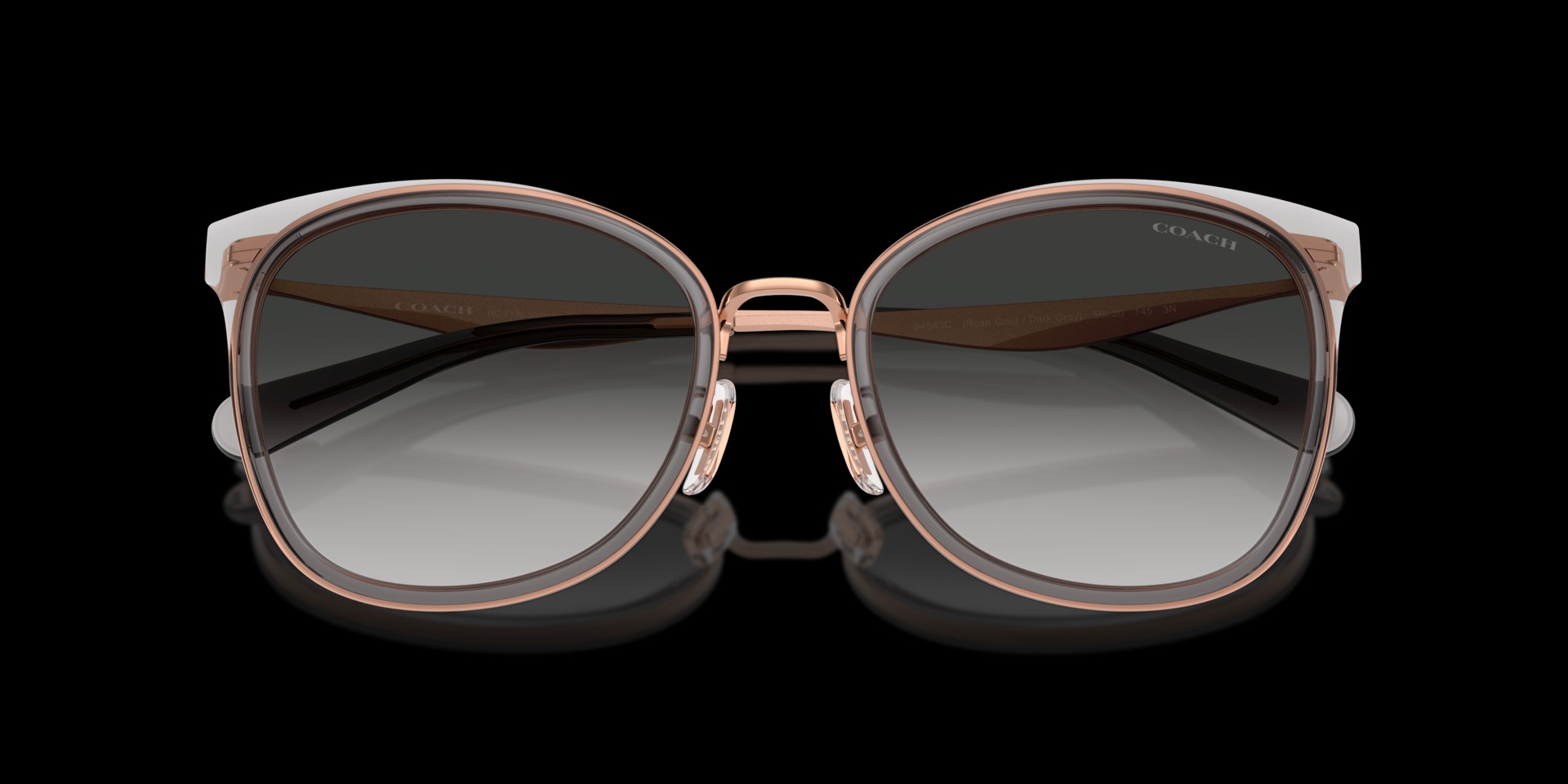 Coach Grey Metal Women Sunglass